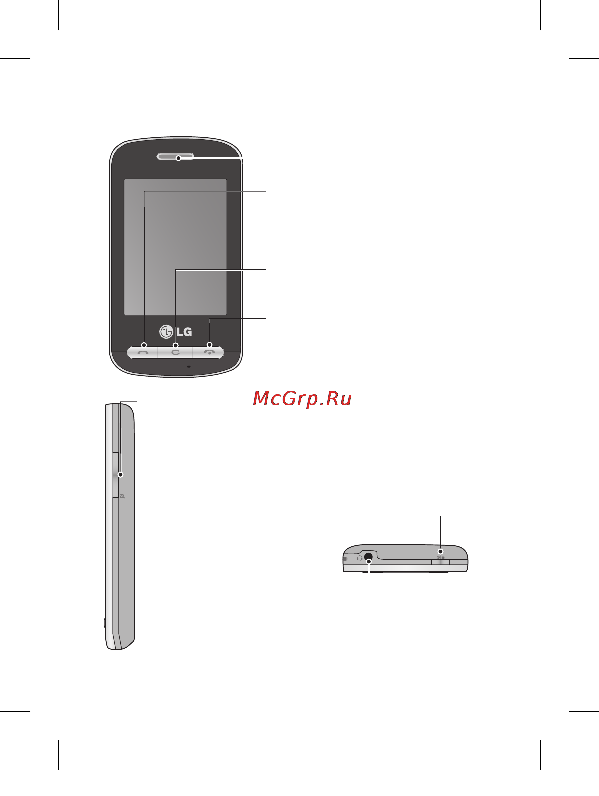 LG T315I Black [13/130] Внешний вид и органы управления