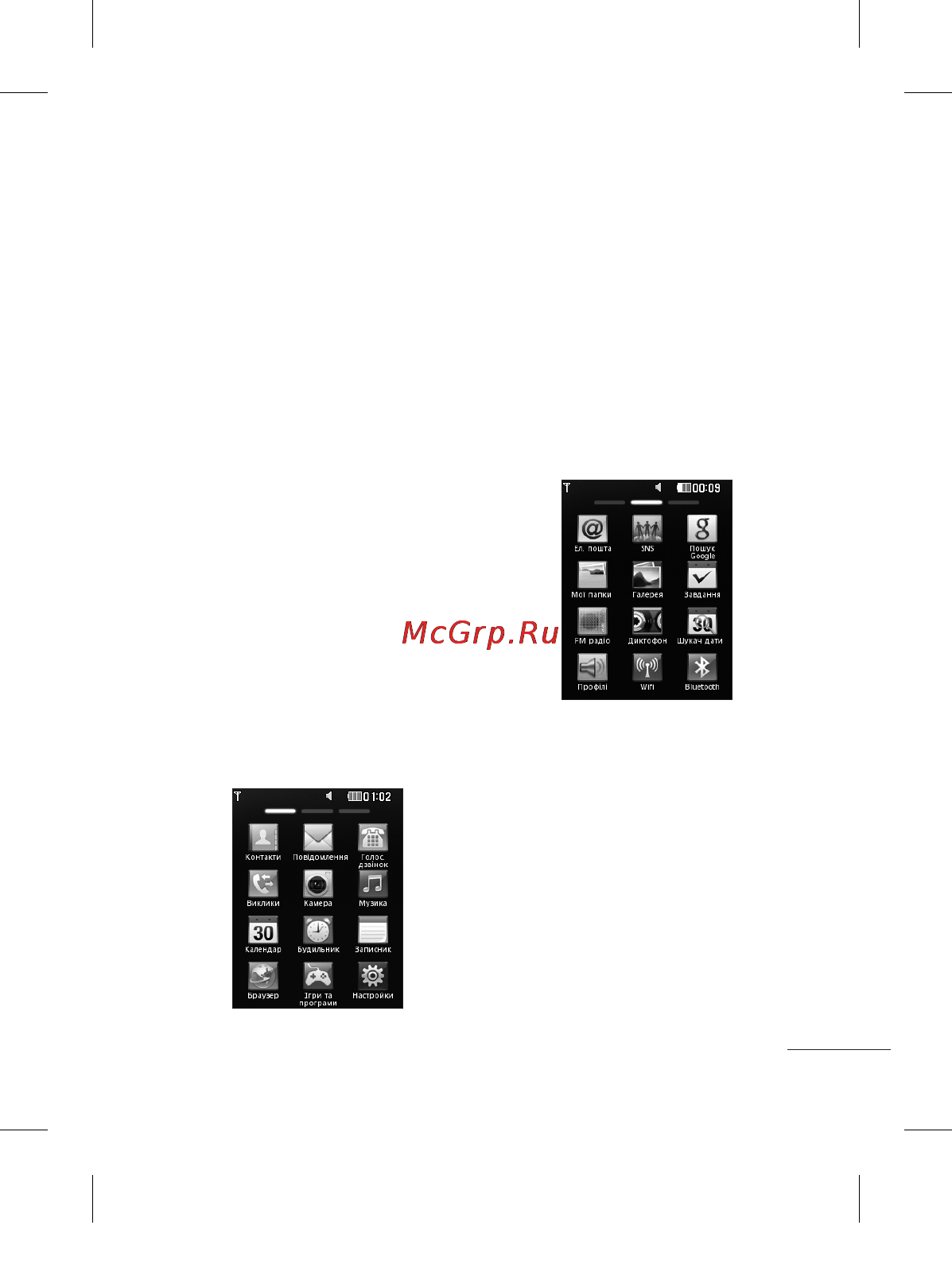 LG T315I Black [57/130] Екран меню