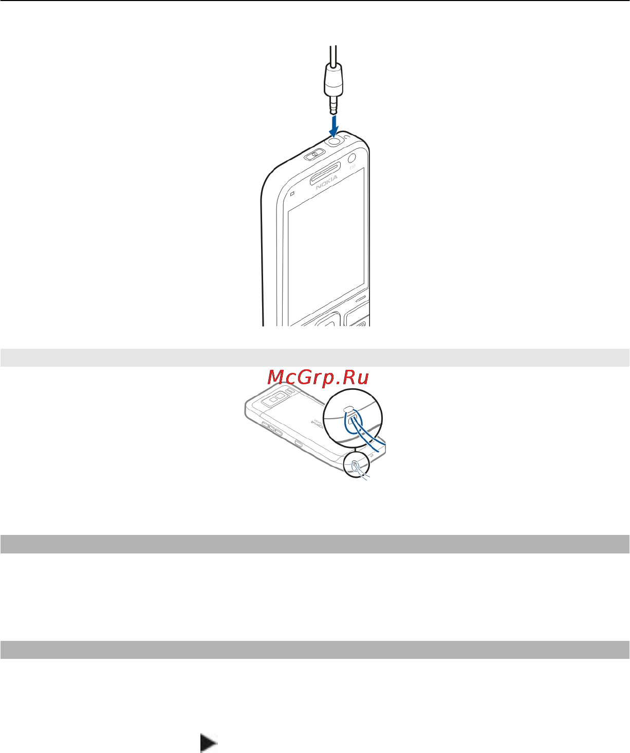 Nokia E52-1 METAL AL [21/221] Прикрепление ремешка для кисти
