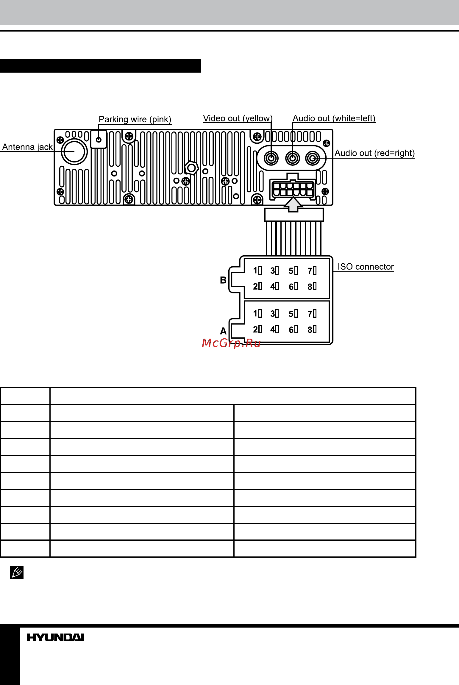 Hyundai H-CMD4016 Black [6/39] Installation connection