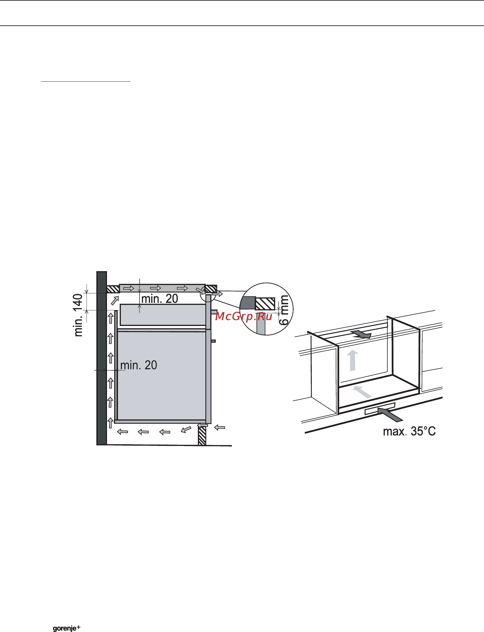 Gorenje IS 648 AC [30/40] Установка