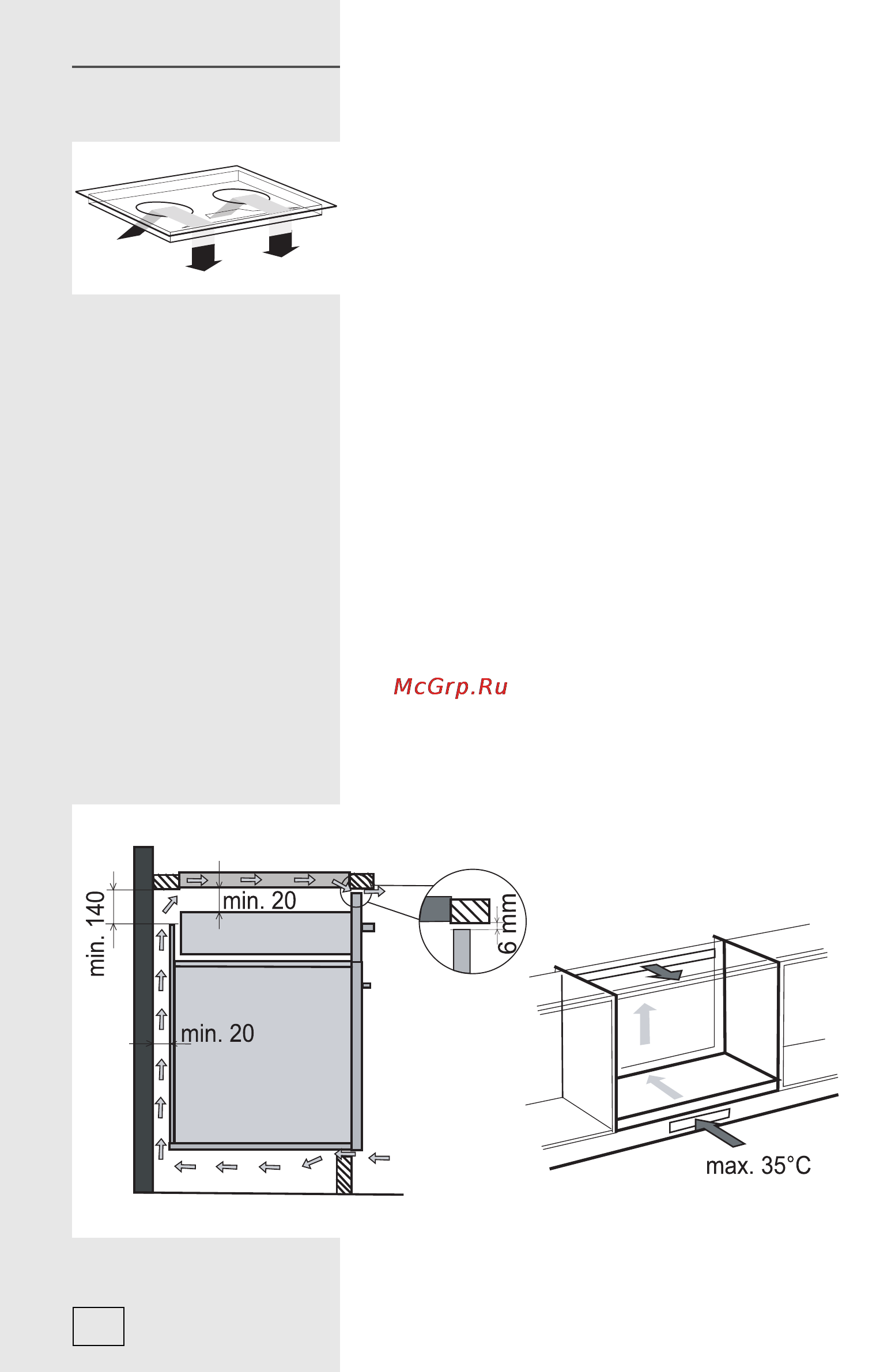 Gorenje IT642AXC [34/40] Вентиляция варочной панели вентиляция варочной панели
