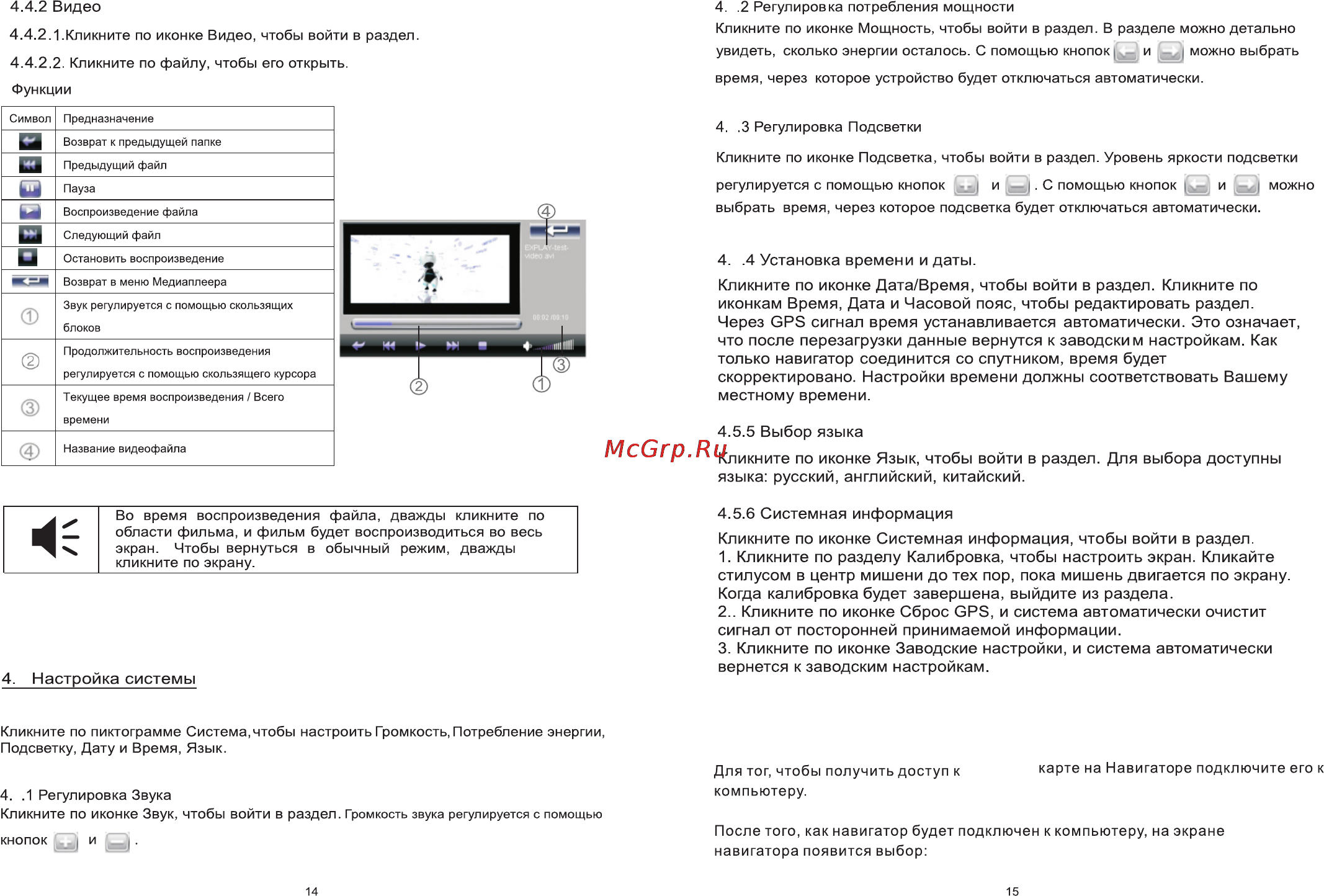Explay PN-940 Инструкция по эксплуатации онлайн [8/10] 20448
