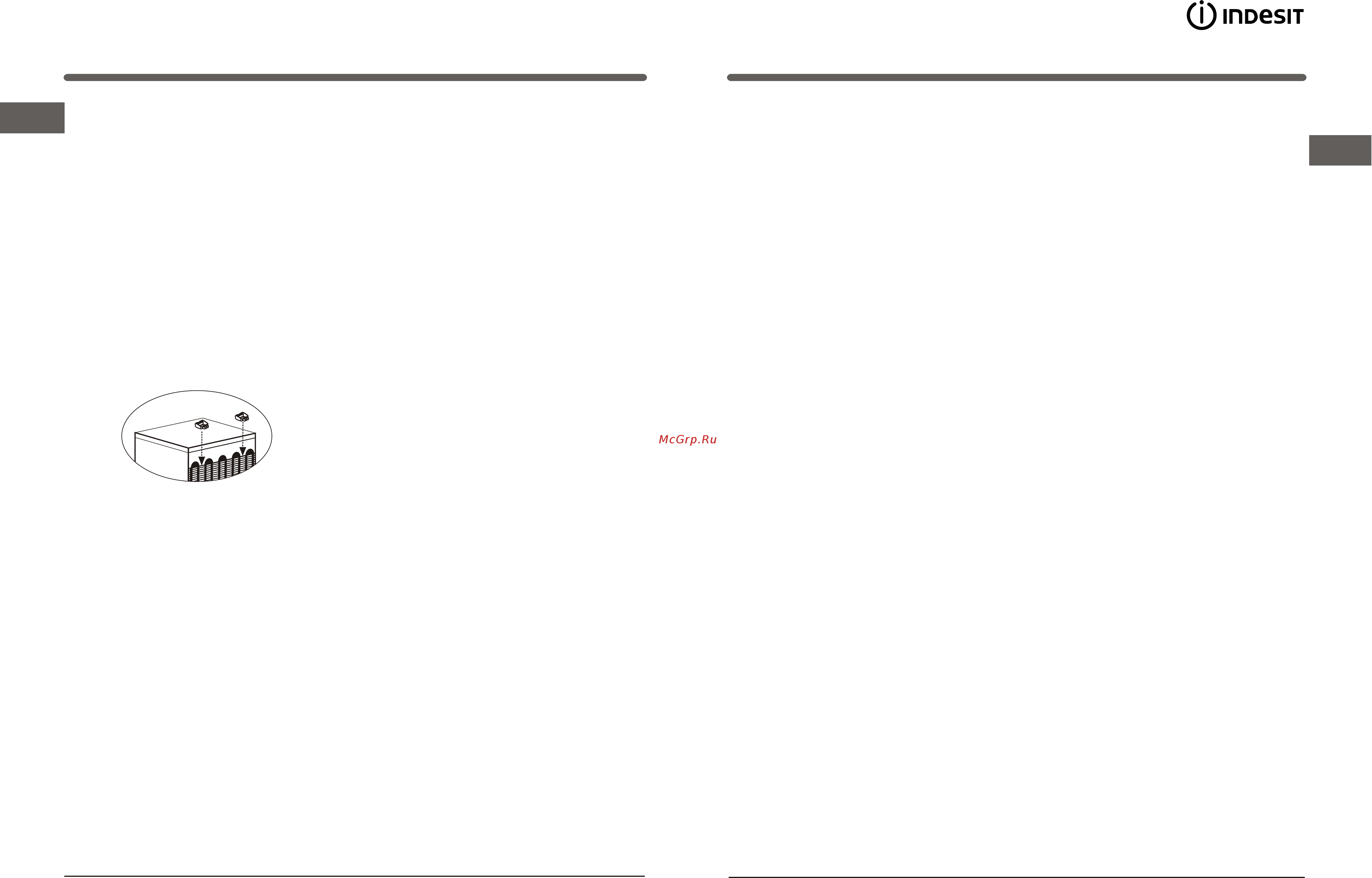 Indesit SFR167.002 [8/10] Installation and setting up