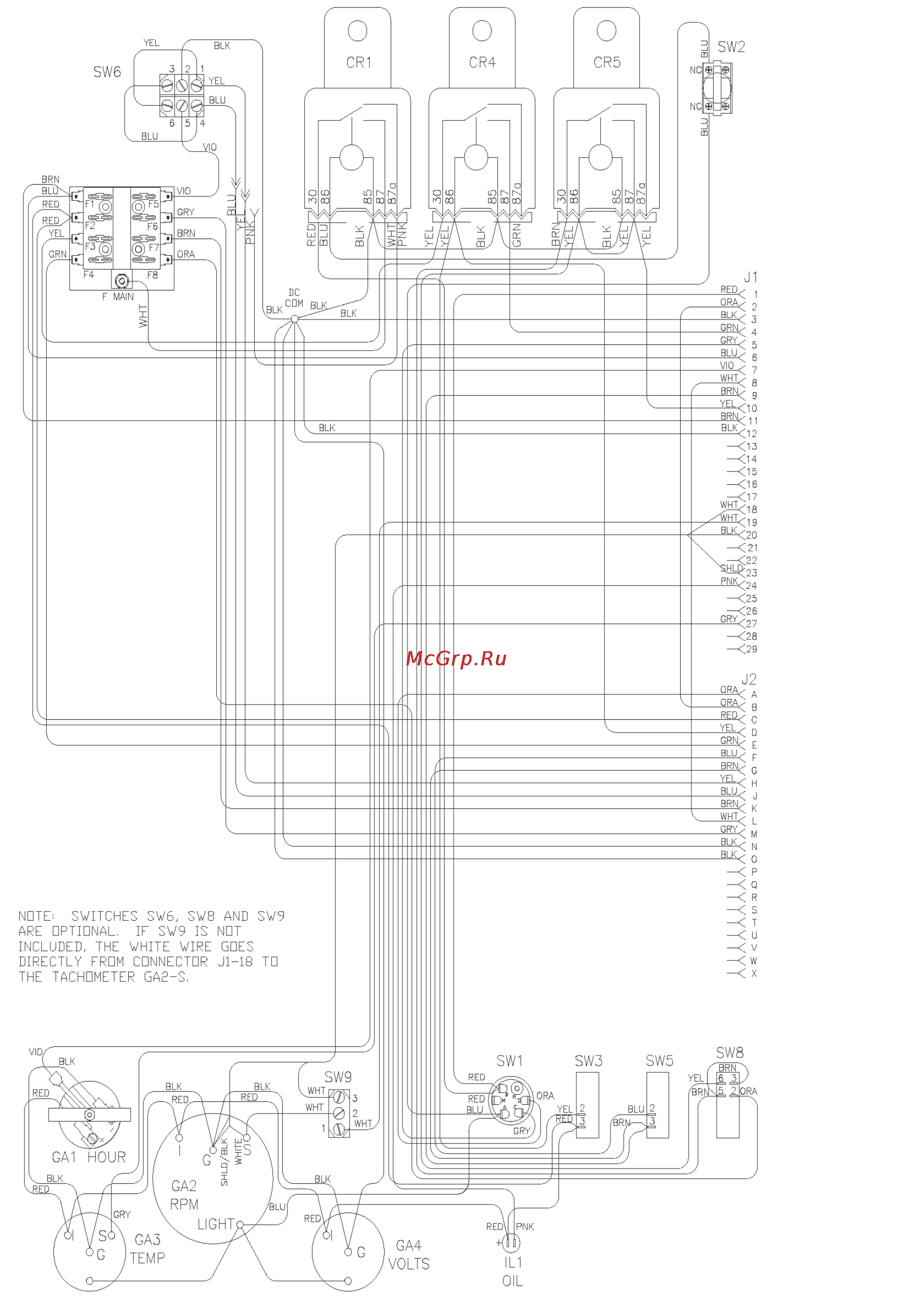 Husqvarna FS480D 9651522-56 [31/44] Diagram 1 wiring diagram fs4800 d diesel front pivot instr control box
