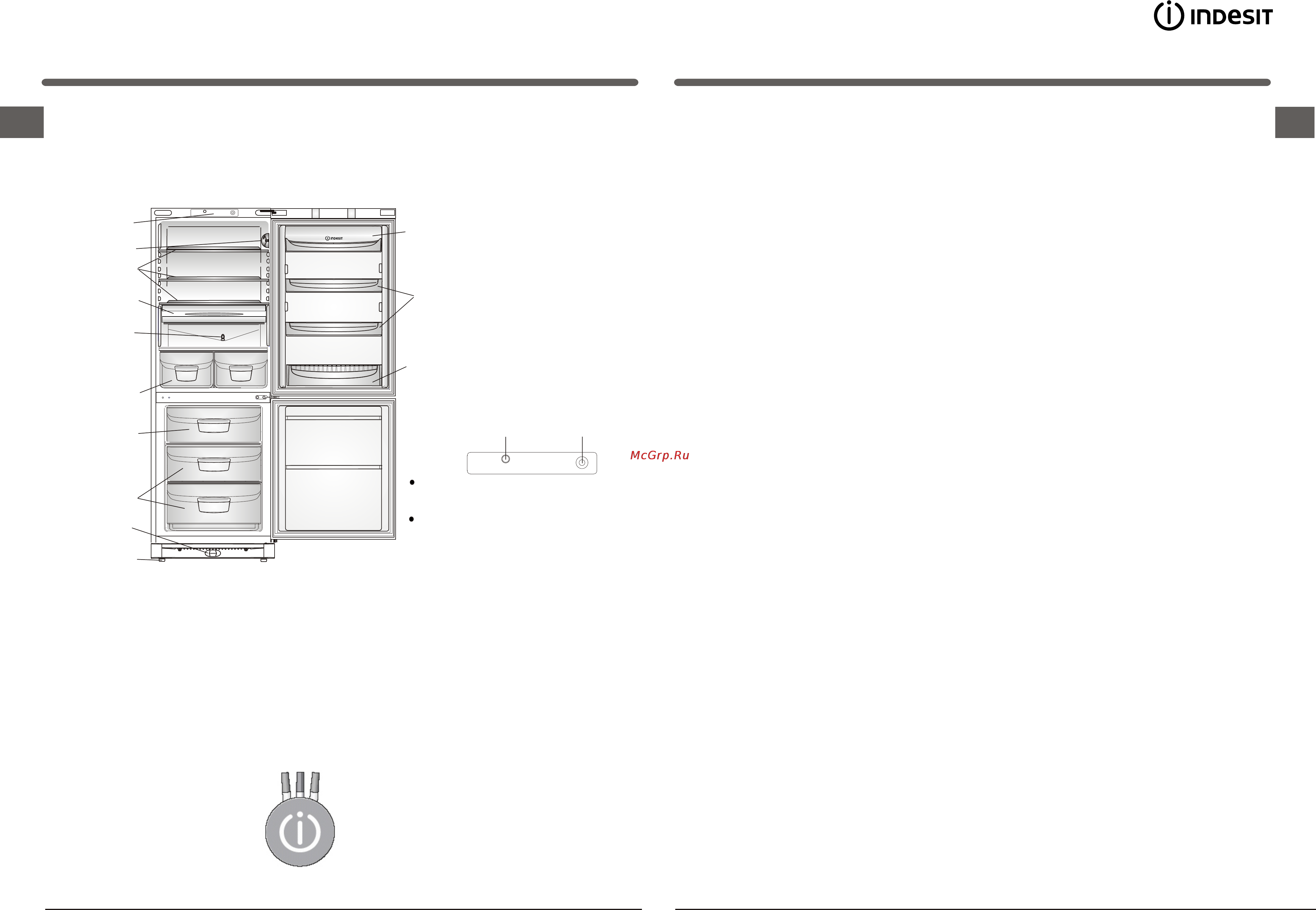 Indesit B 18.025-Wt.SNG [5/11] Панель управления