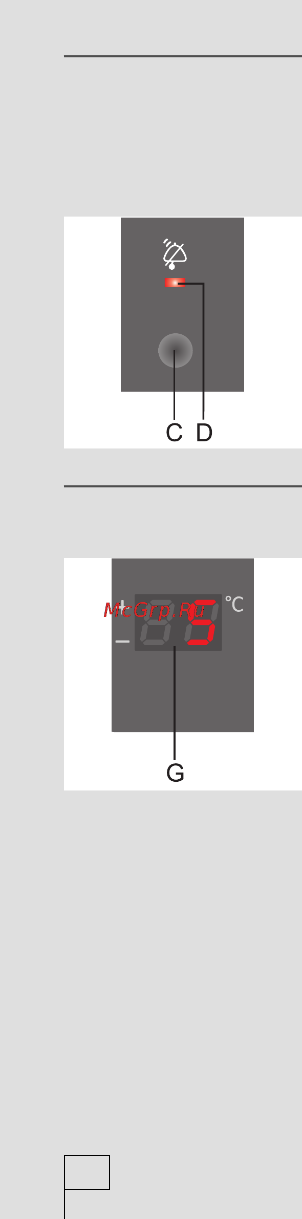 Gorenje RK65SYW [18/36] Температурный дисплей температурный дисплей