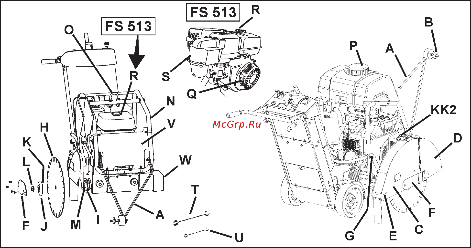 Husqvarna FS513 9651502-02 [7/40] Идентификация узлов