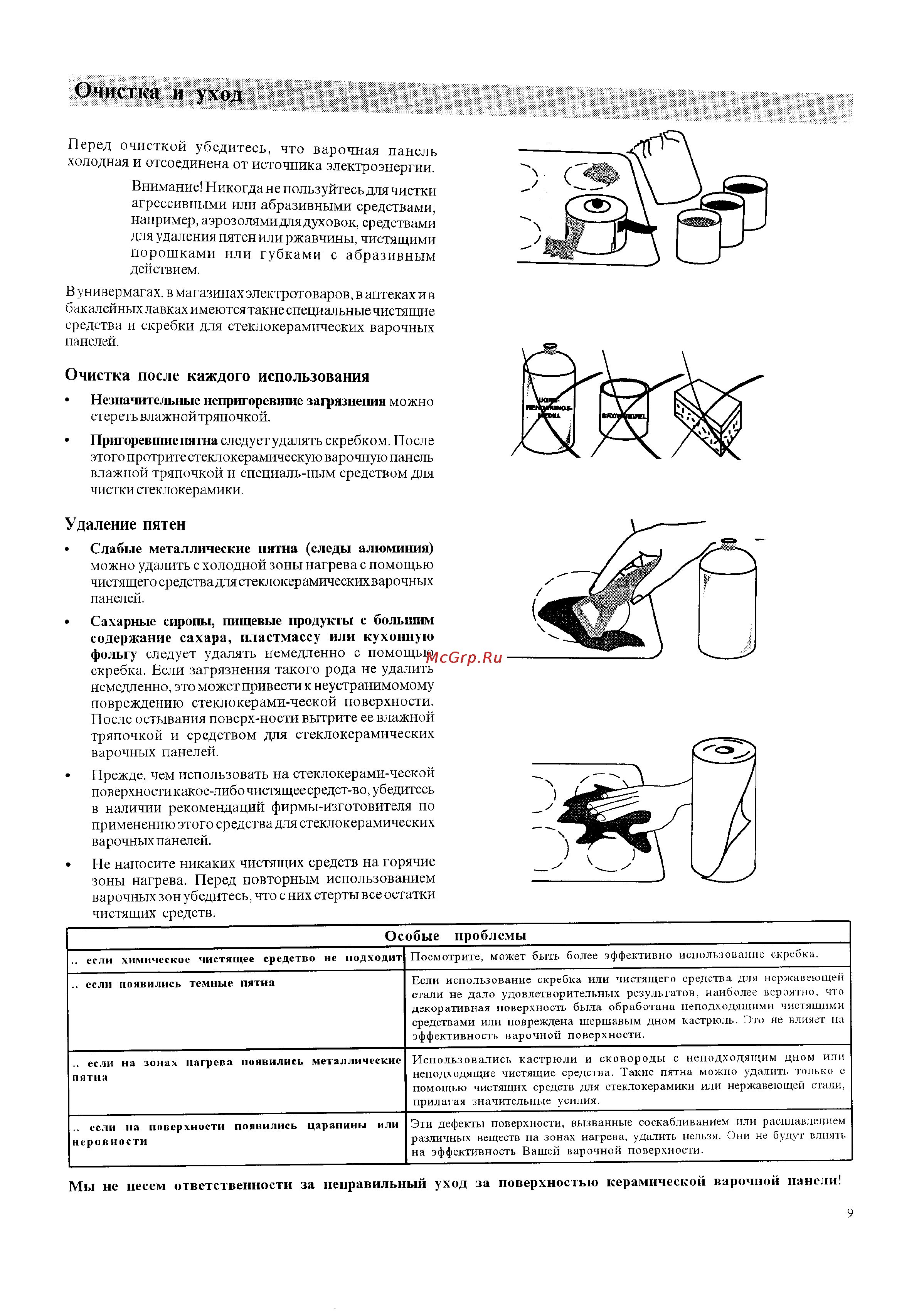 Electrolux EHP 601 [9/13] Удаление пятен