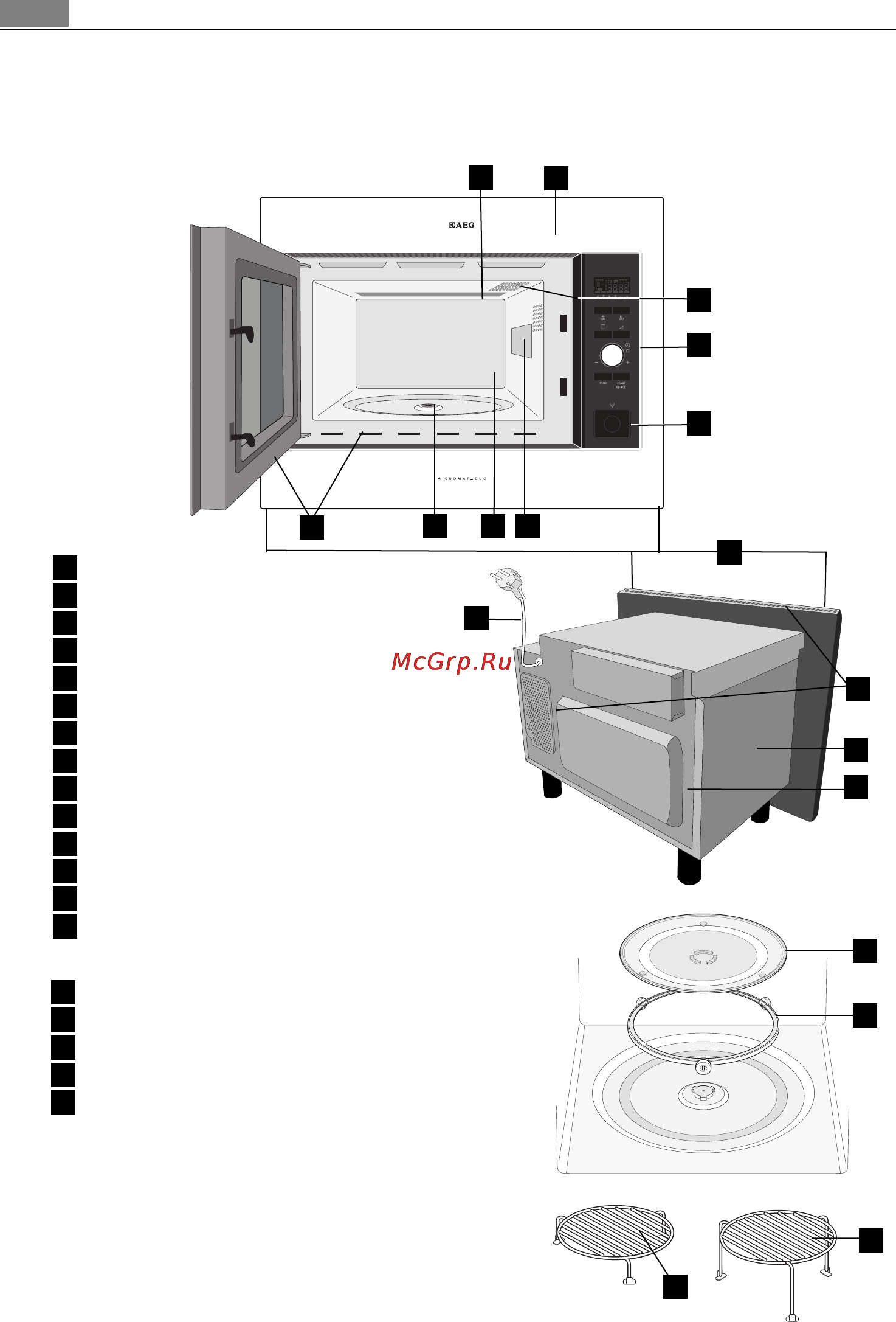AEG MCD2664E-M [116/182] Mikrovlnná rúra a príslušenstvo