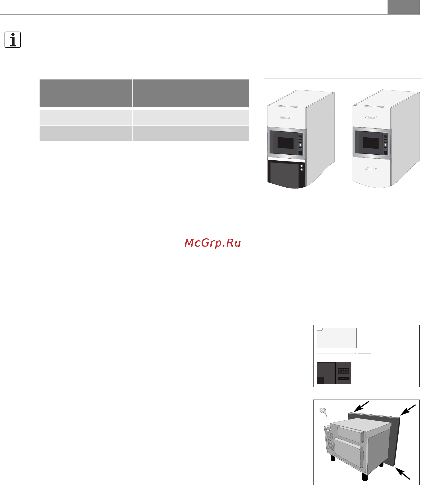 AEG MCD2664E-M [175/182] Seadme paigaldus