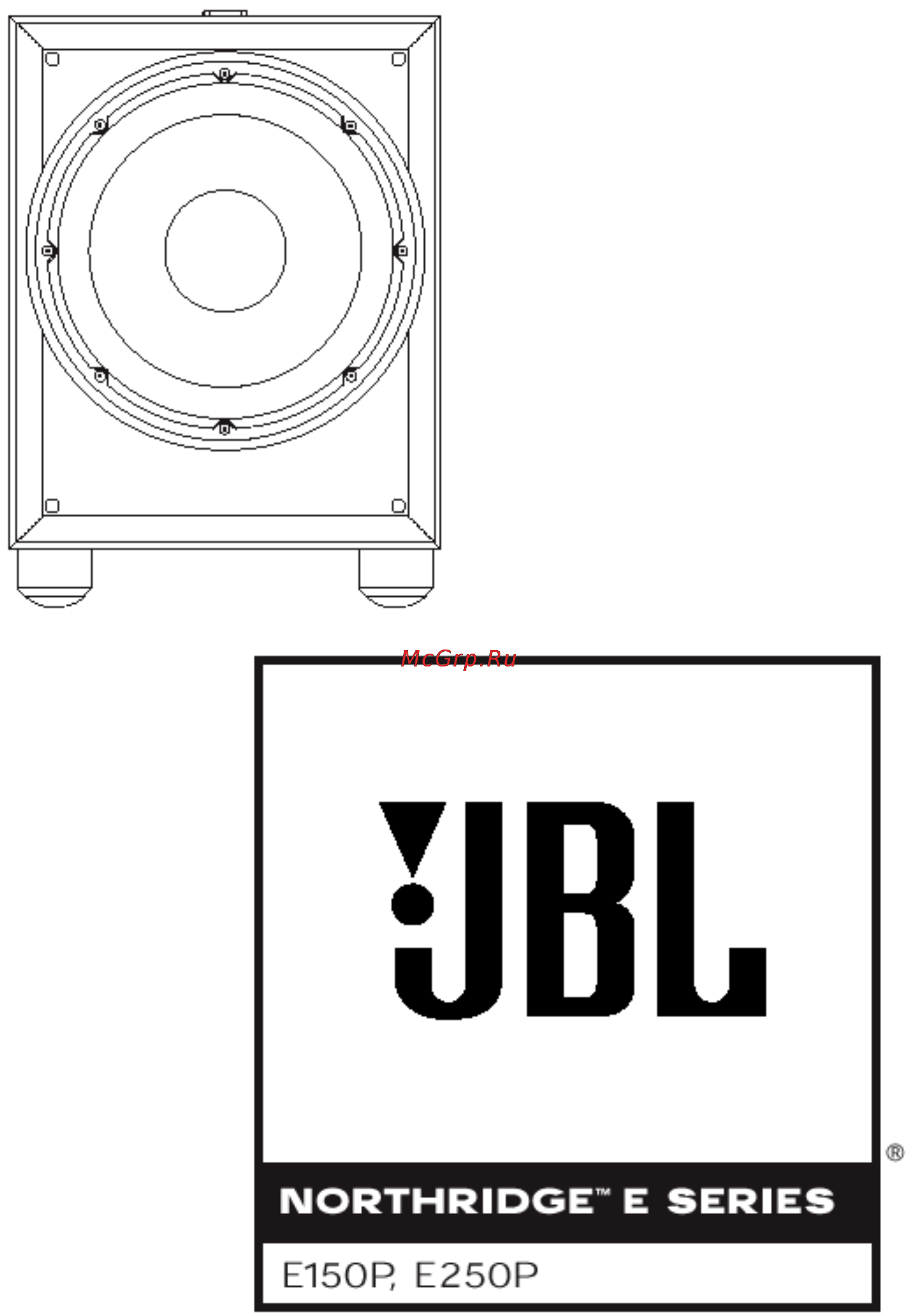 JBL Nothridge E150P Black Инструкция по эксплуатации онлайн