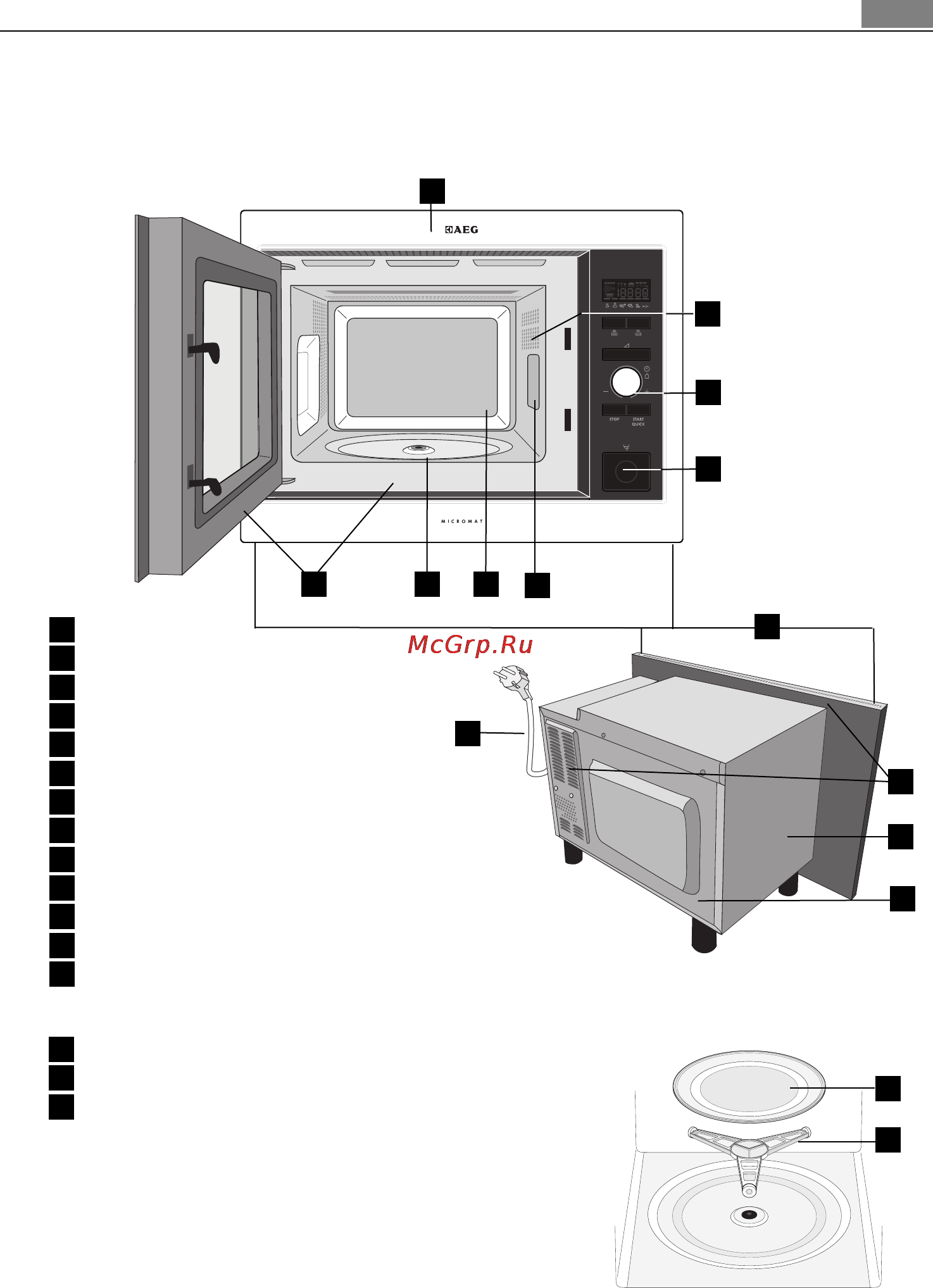 AEG MC1763E-M [7/164] Схема устройства