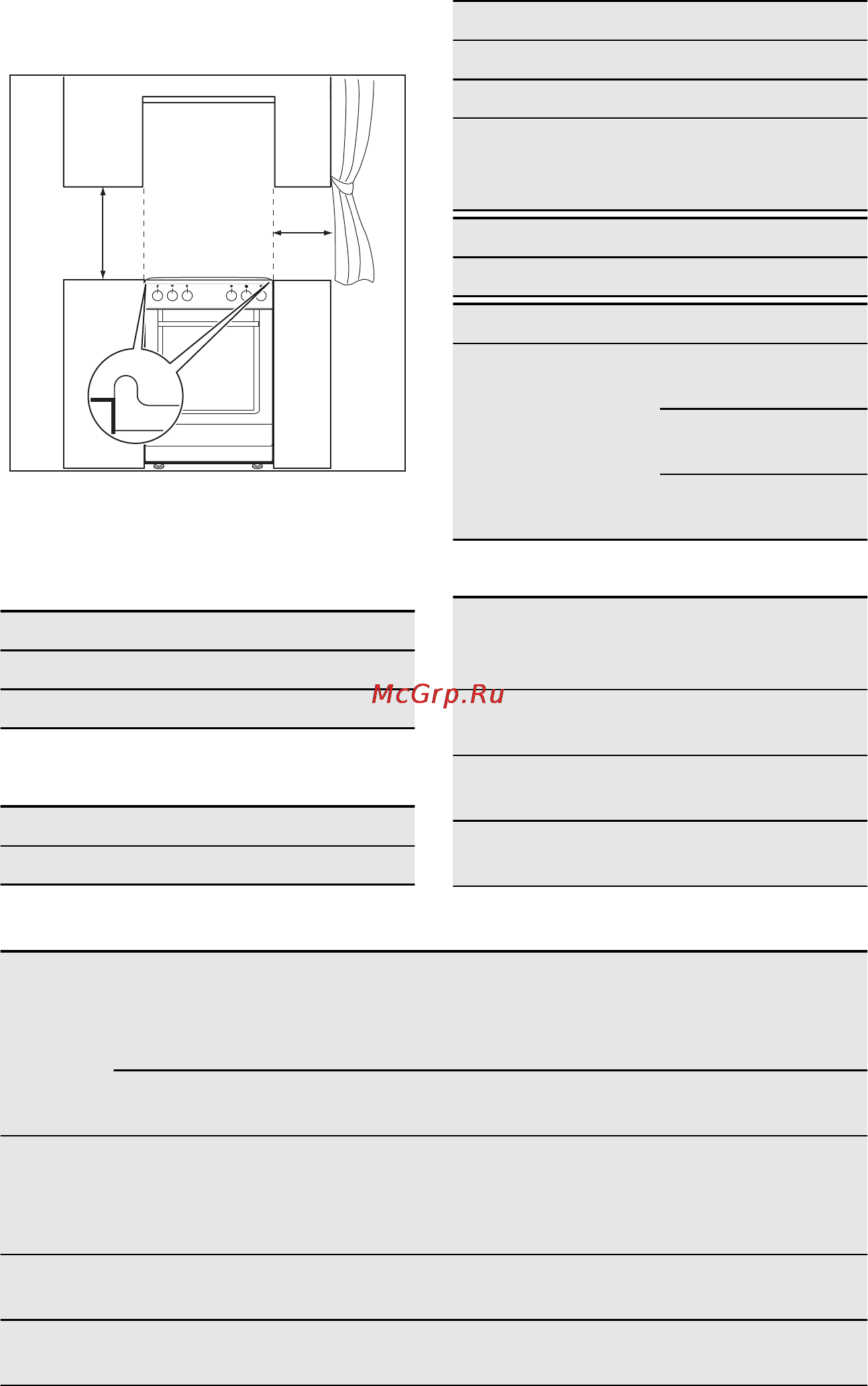 AEG 47345GM-MN [34/40] Место для установки прибора