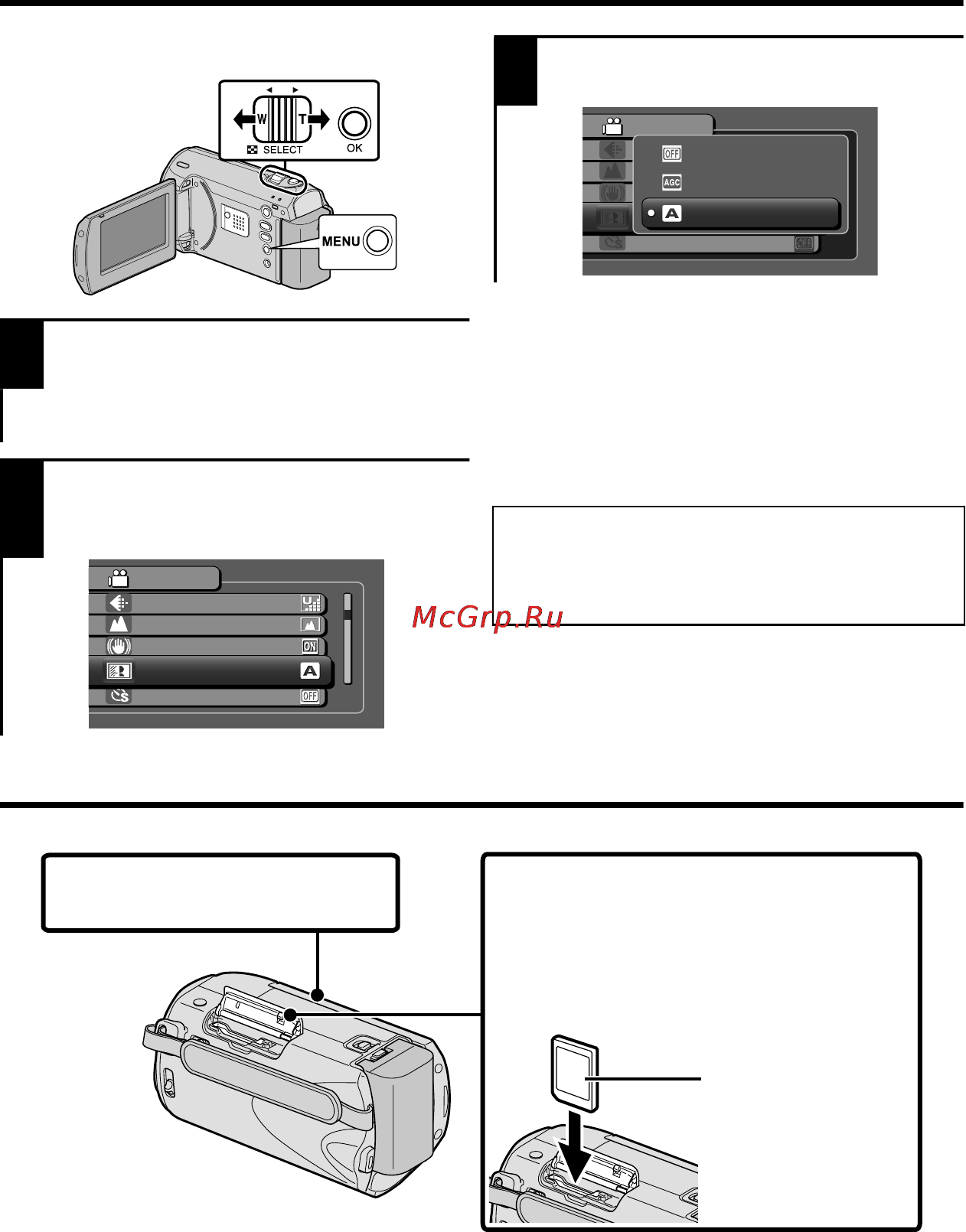 JVC GZ-MS110BEU Black [8/96] Gebruik van het menu