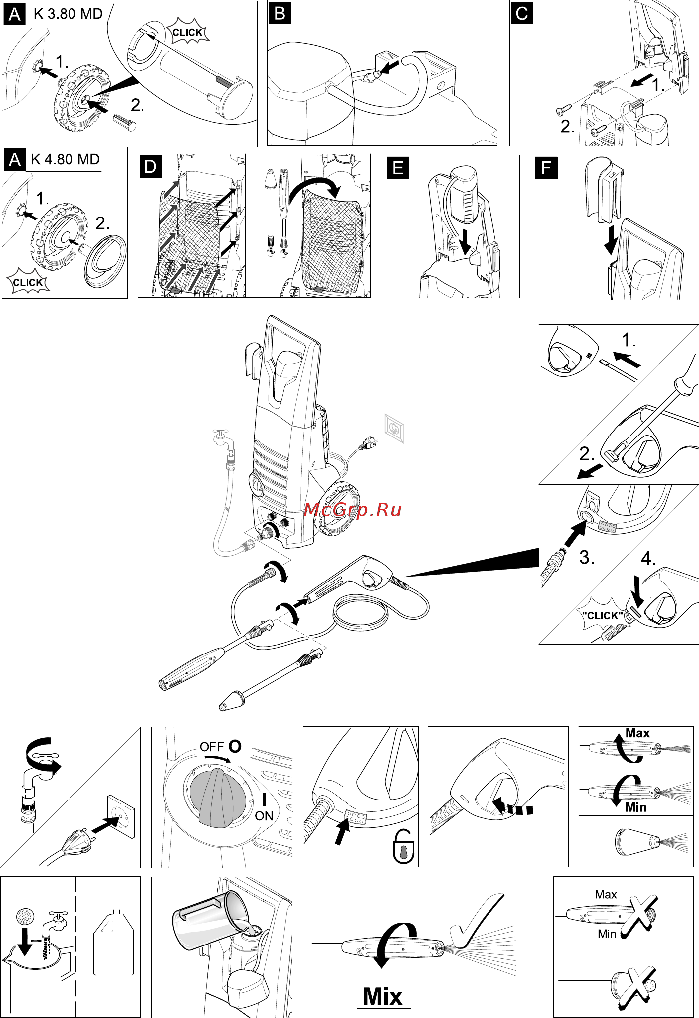 Karcher K 3.80 MD 1.950-100.0 Инструкция по эксплуатации онлайн [2/11] 308696