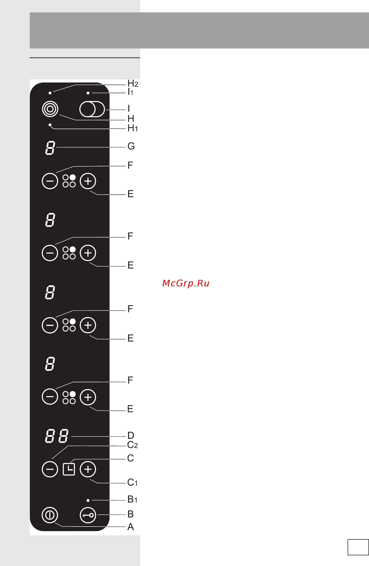 Gorenje ET67453BX [11/56] Управление конфорками стеклокерамической варочной поверхности