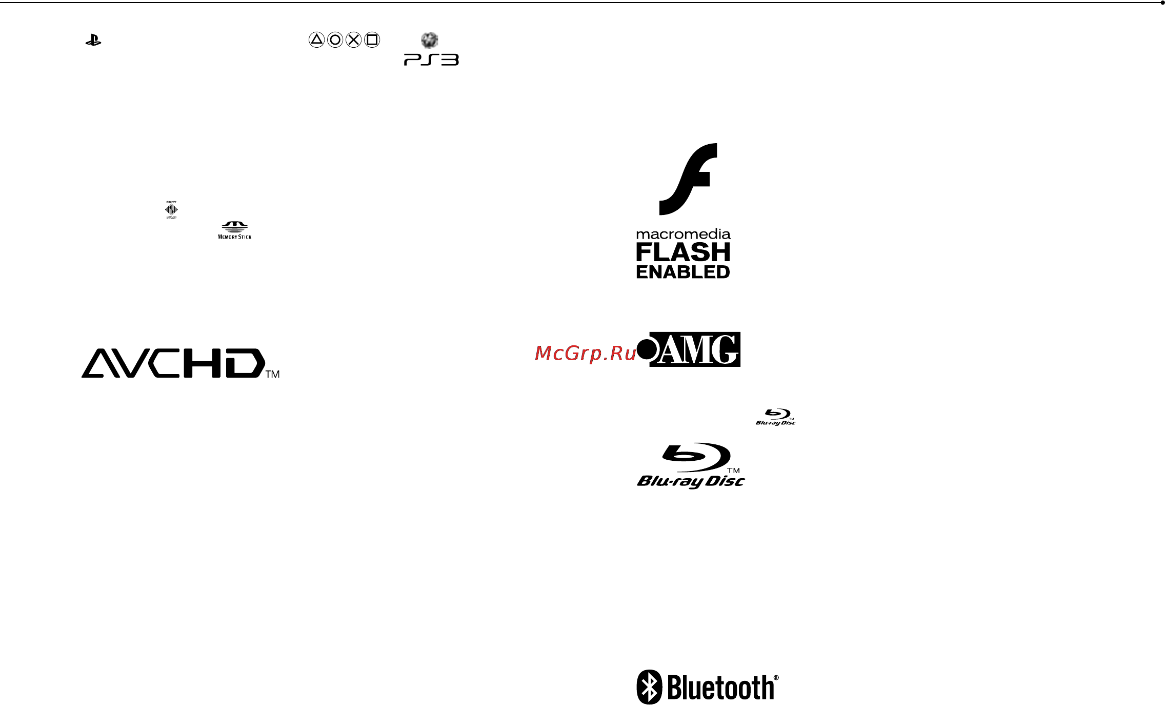 Sony PLAYSTATION 3 160Gb [52/116] Copyright and trademarks