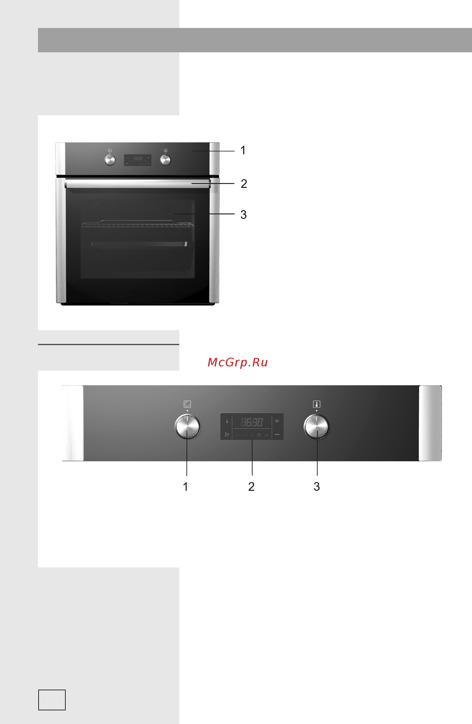 Gorenje BO7454DB [6/44] Панель управления панель управления
