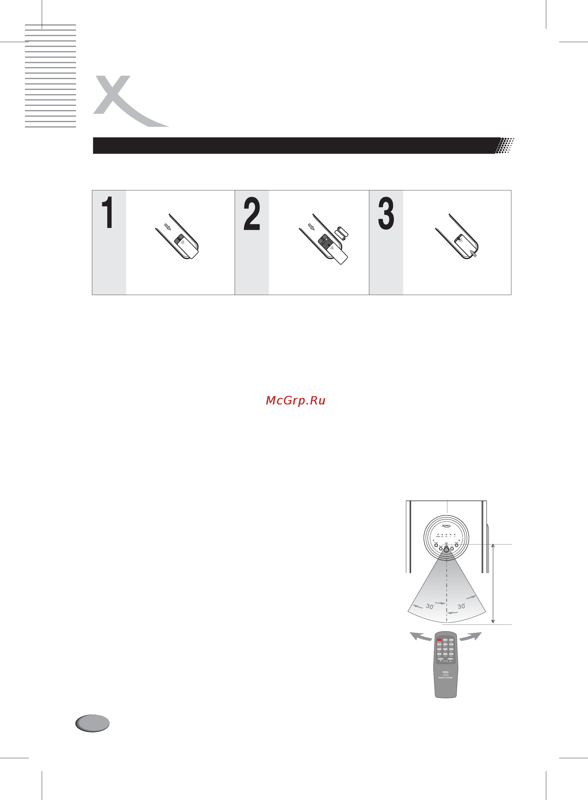 Xoro HXS 532 [12/60] Function overview