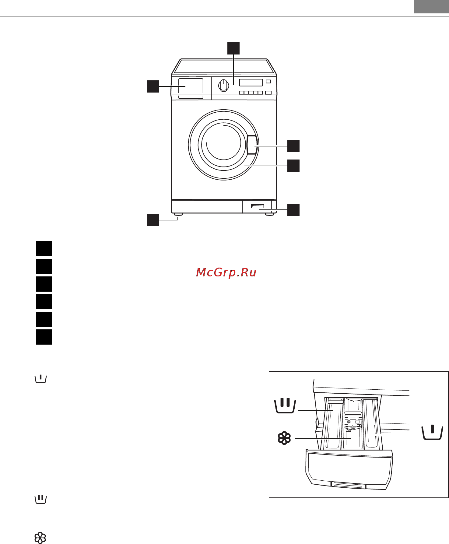 AEG L14950A [53/96] Дозатор моющих средств