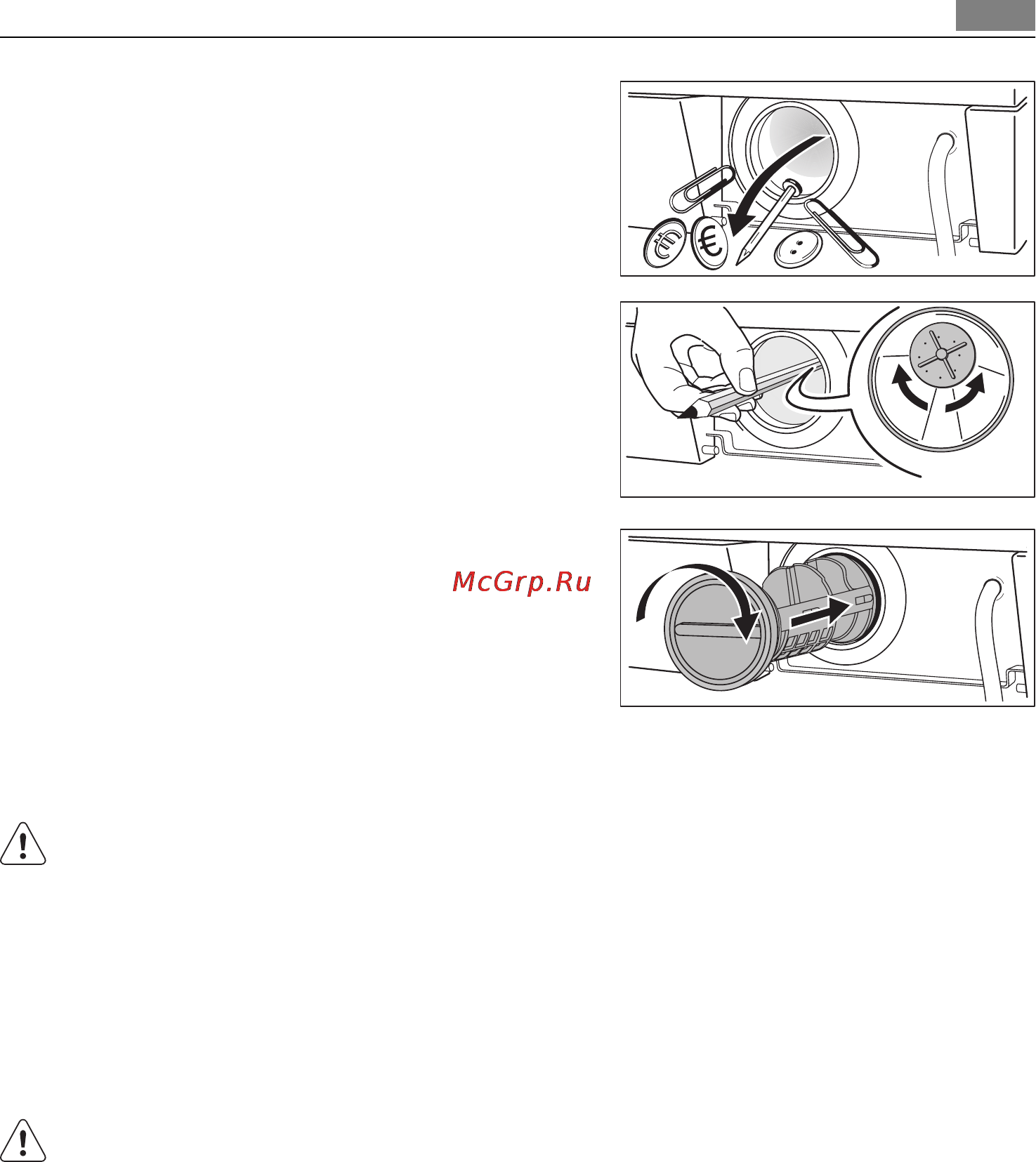 AEG LS60840L [25/40] Чистка фильтров наливного шланга