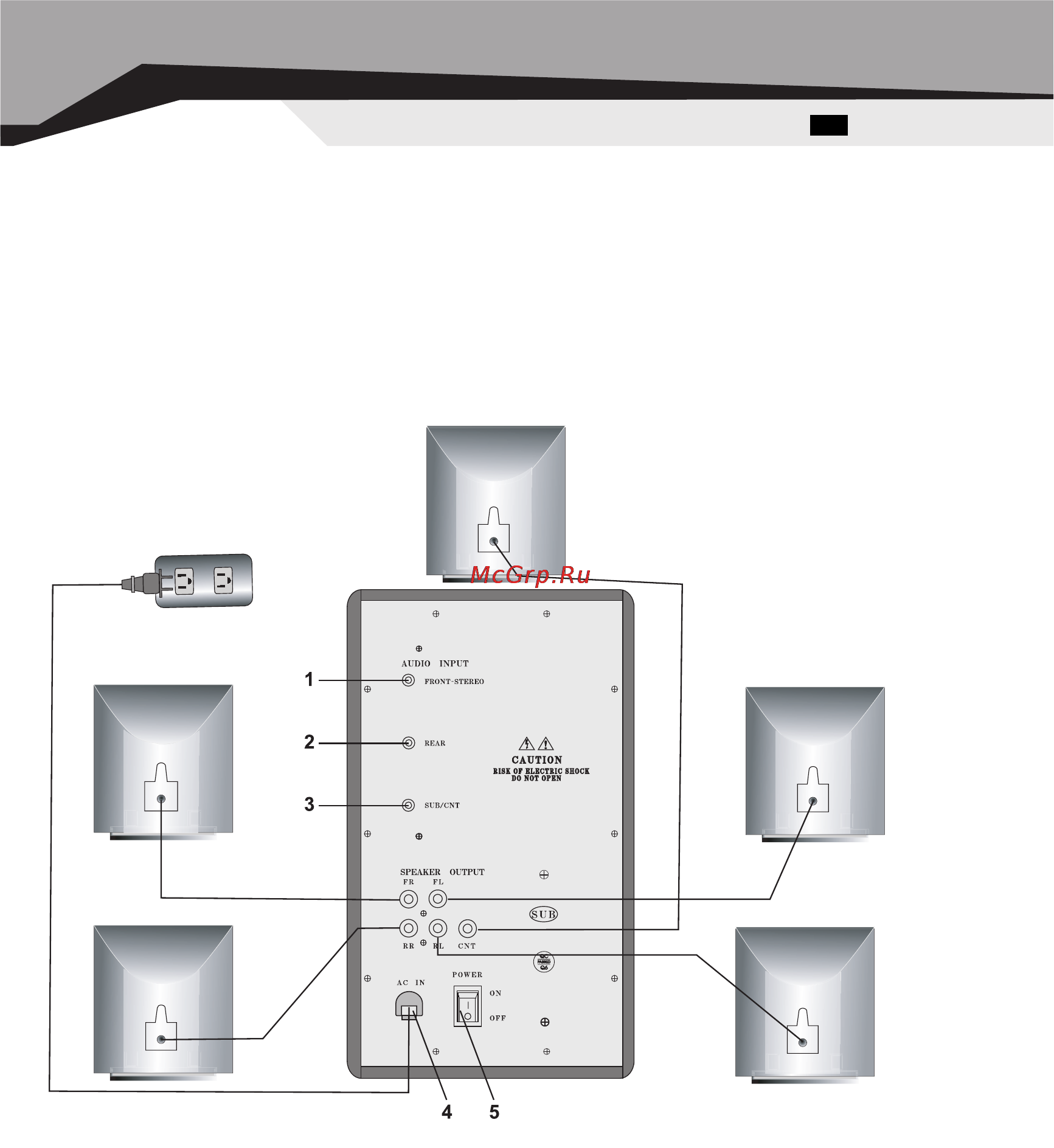 Sven SPS-850 [13/16] Installation and operation guide