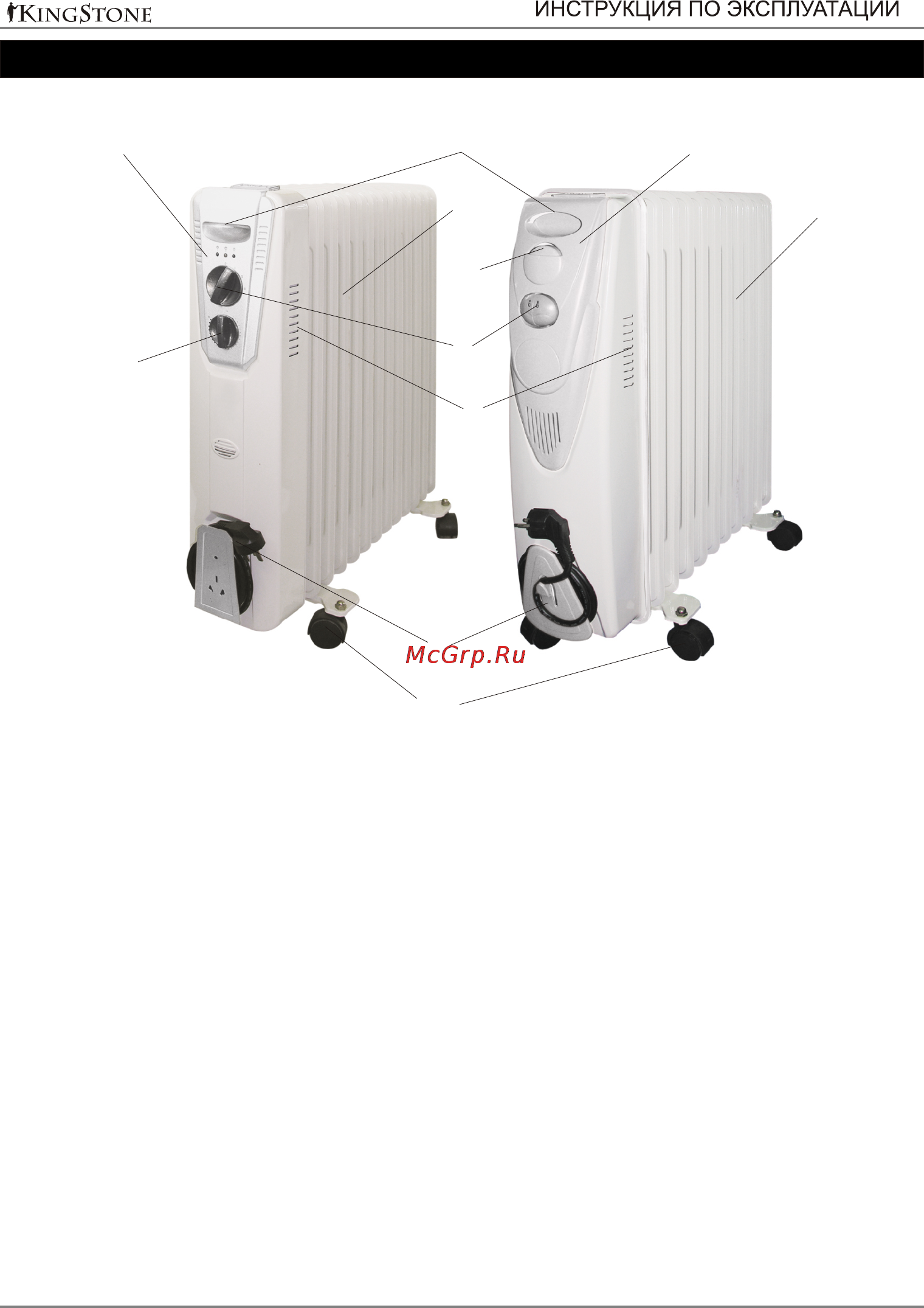 Kingstone KS-1507B [9/13] Описание деталей прибора