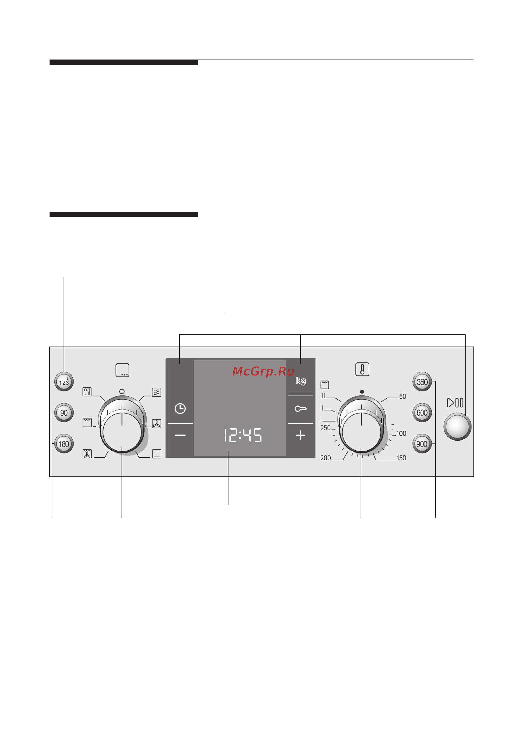 Bosch HBC 84K563 [13/91] Панель управления