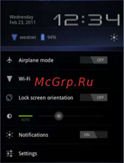 Google Android 3.0 [27/140] Airplane mode