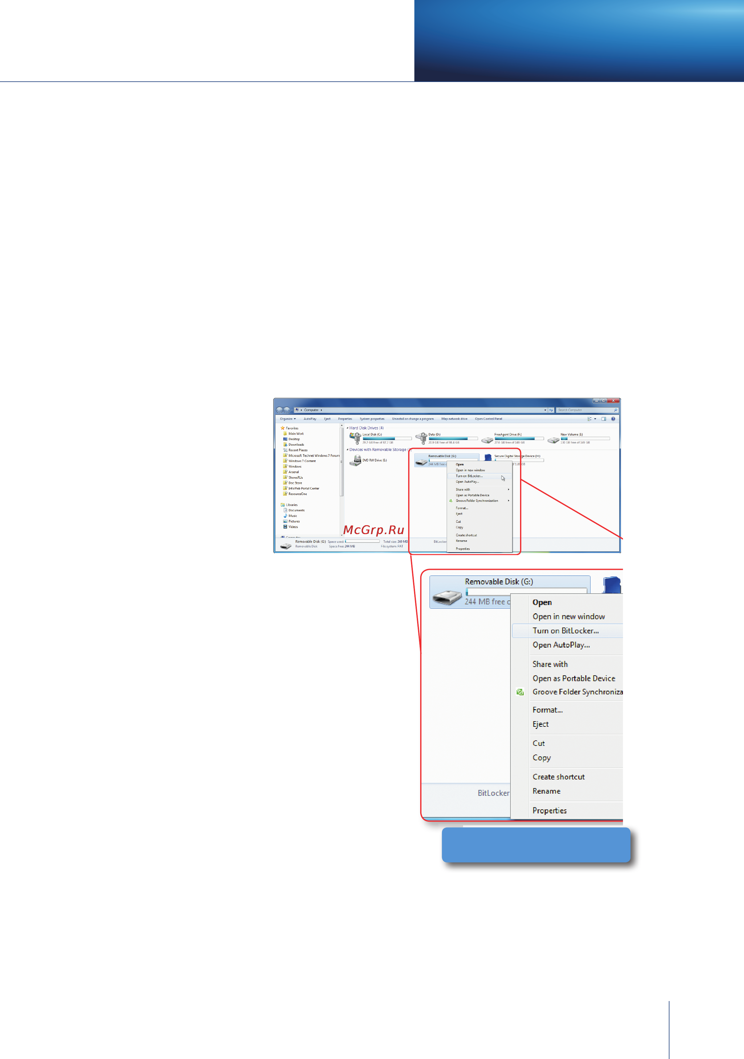 Microsoft Windows 7 [101/140] Easier deployment and management of bitlocker