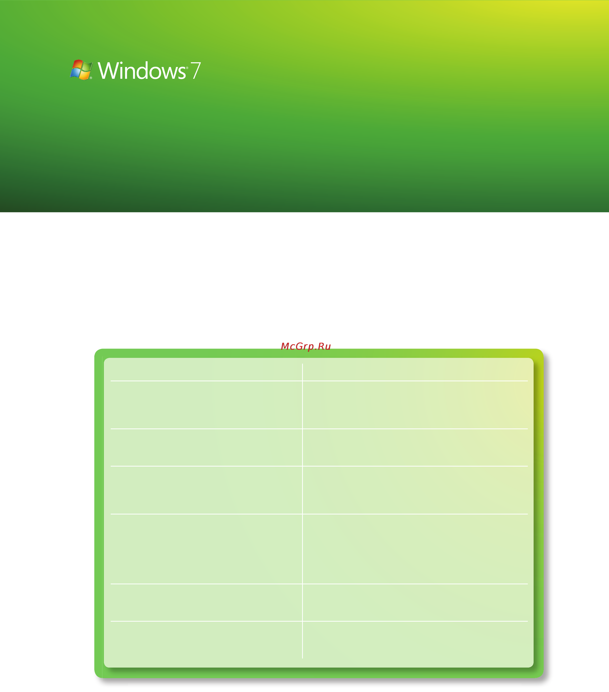 Microsoft Windows 7 [20/140] Новые возможности windows 7