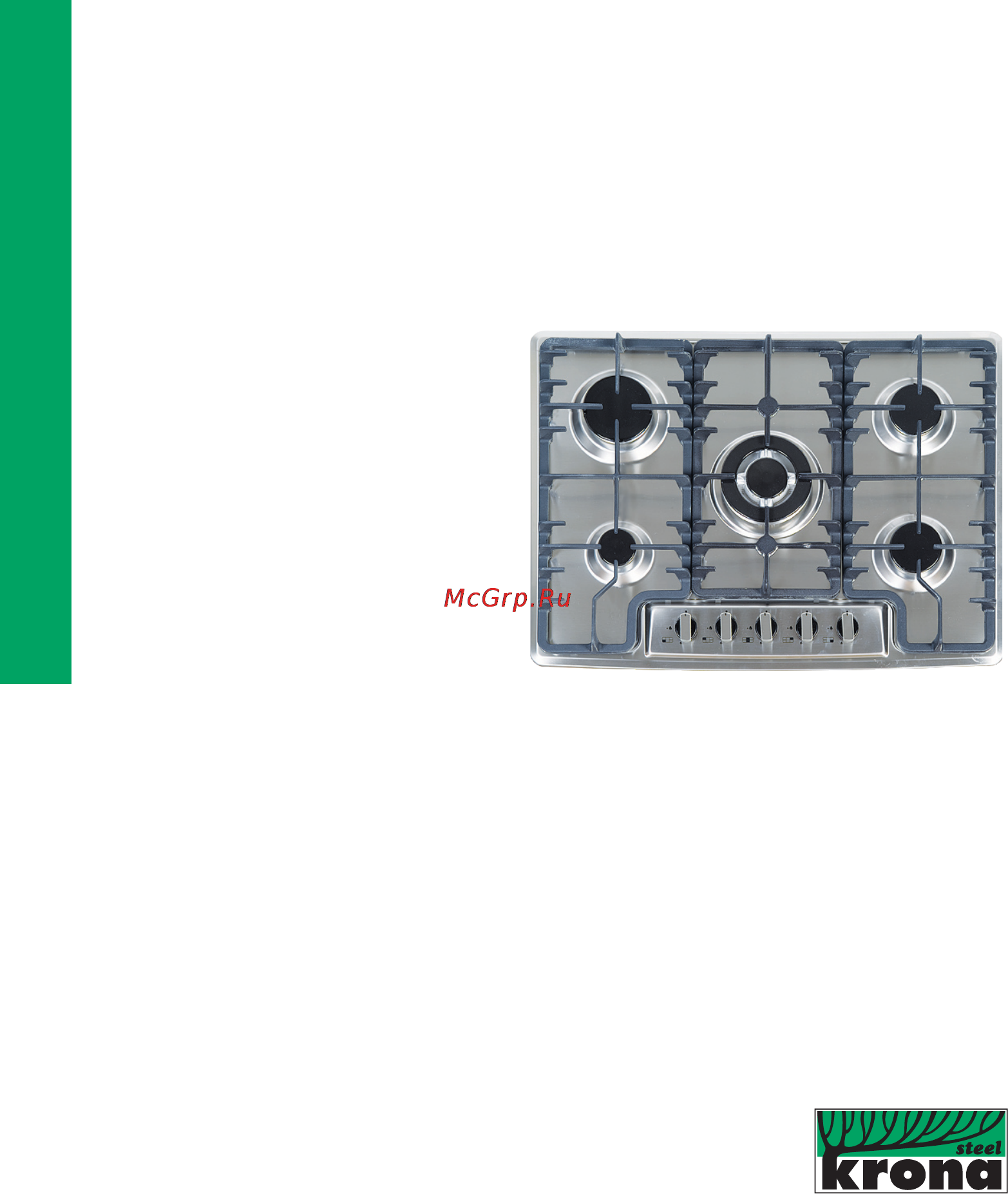 Krona IGM2604EBlack/Inox Инструкция по эксплуатации онлайн