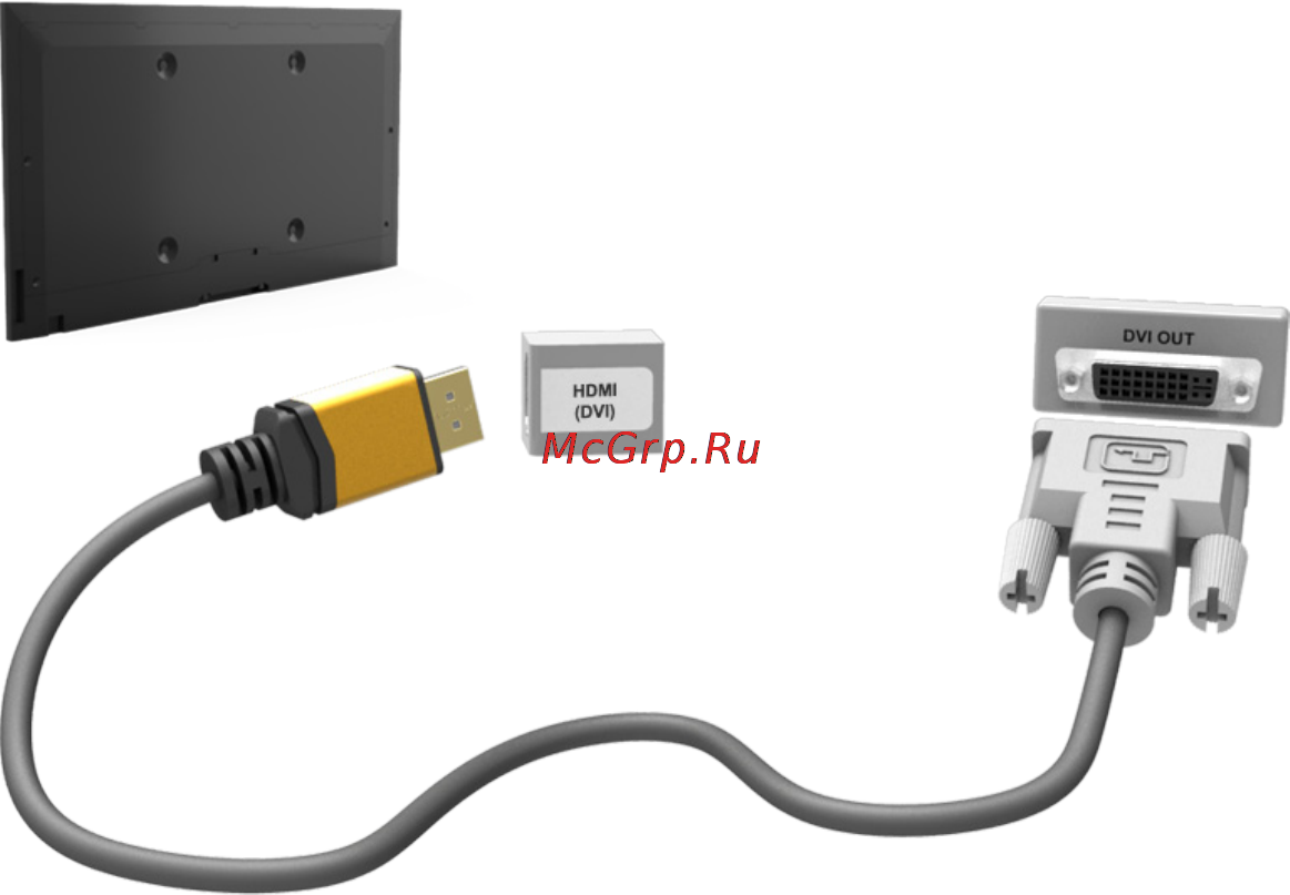 Samsung UE42F5300 [18/195] Hdmi to dvi connection