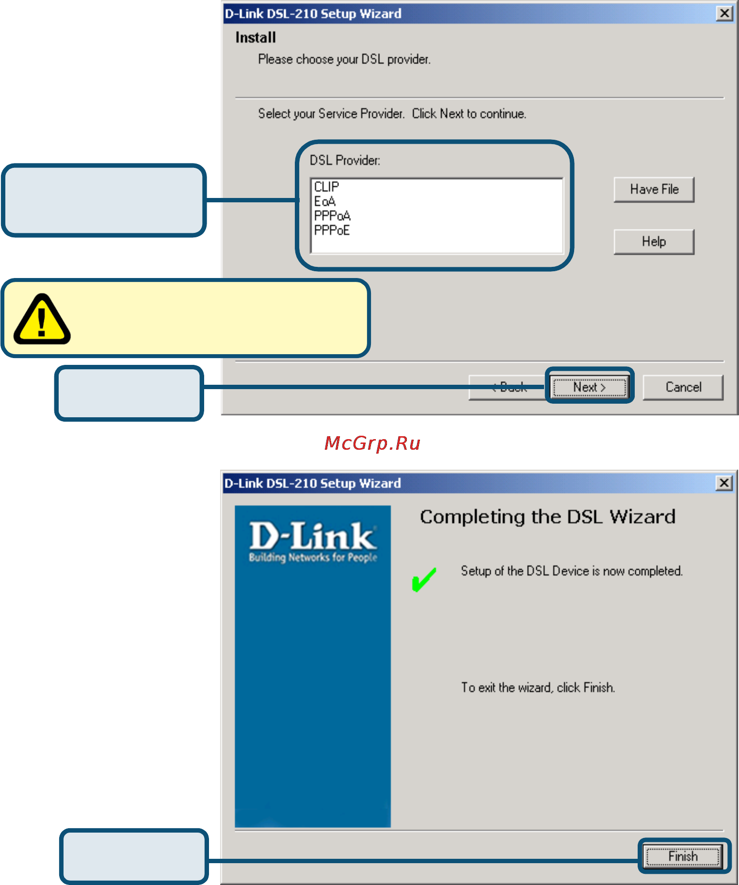 D-Link DSL-210 Инструкция по эксплуатации онлайн [7/13] 22422