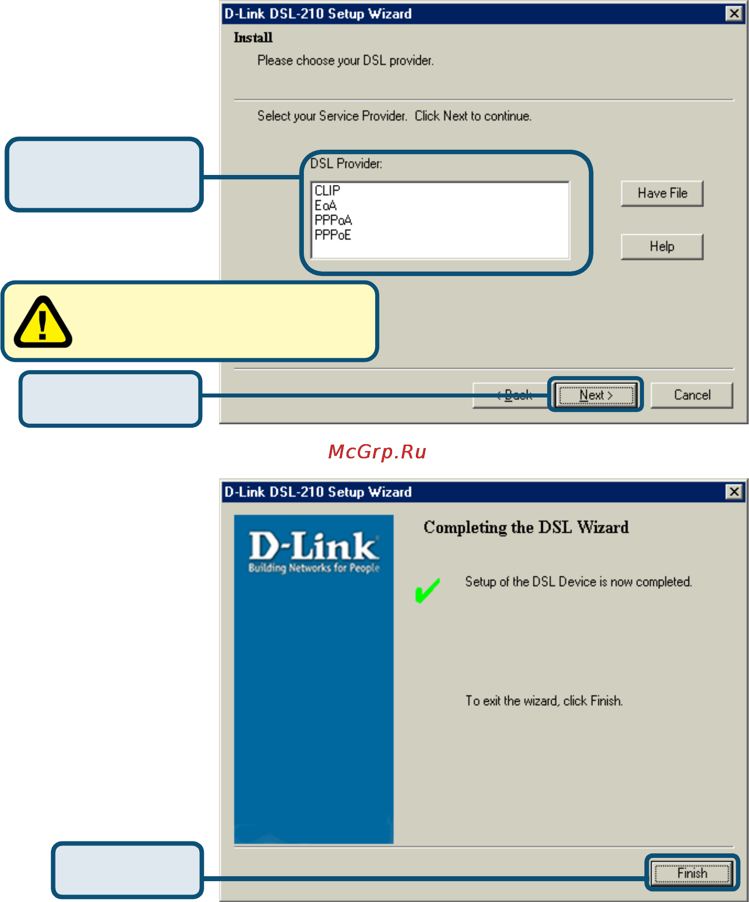 D-Link DSL-210 Инструкция по эксплуатации онлайн [9/13] 22422