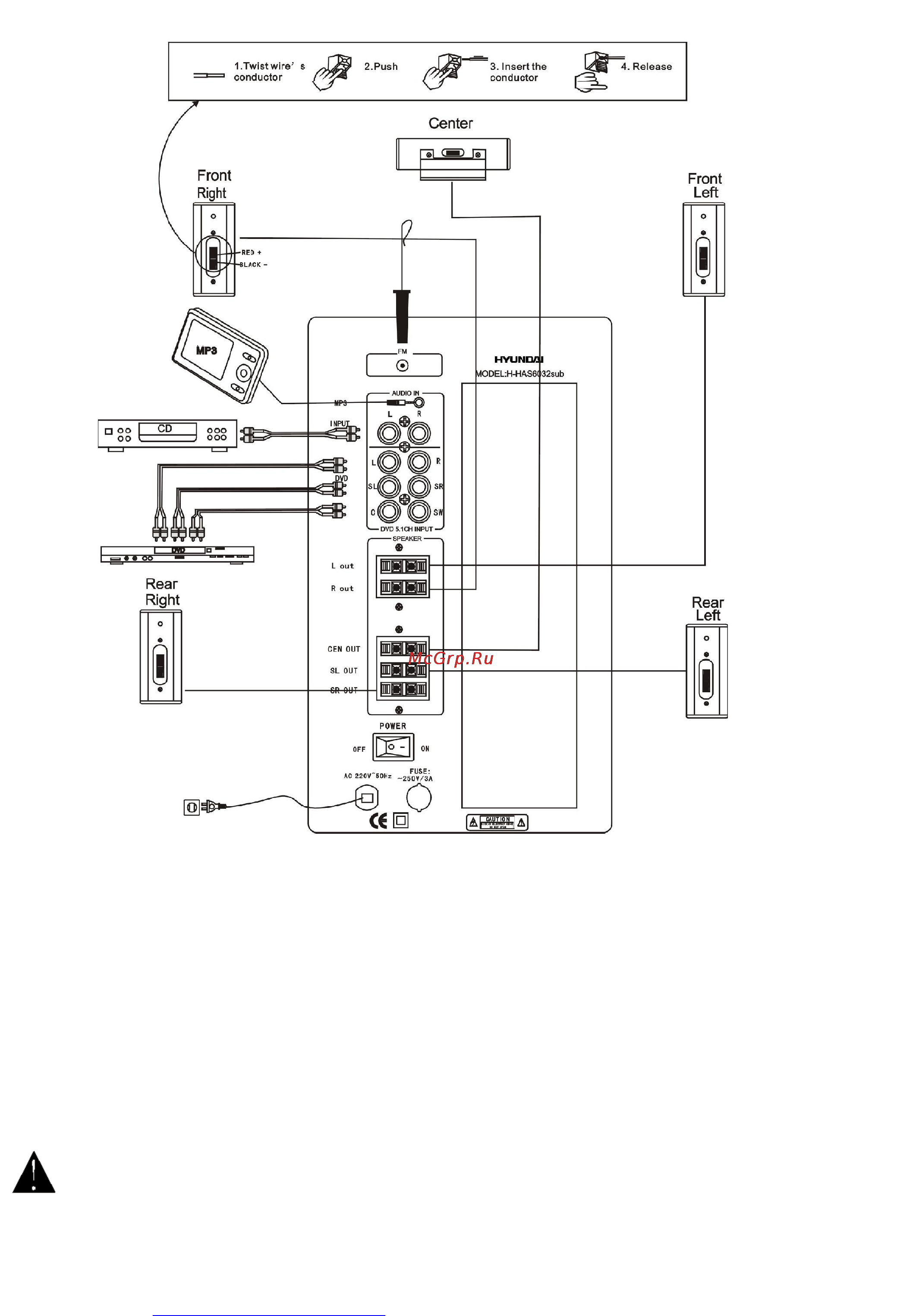 Hyundai H-HAS6032sub [6/16] Connection