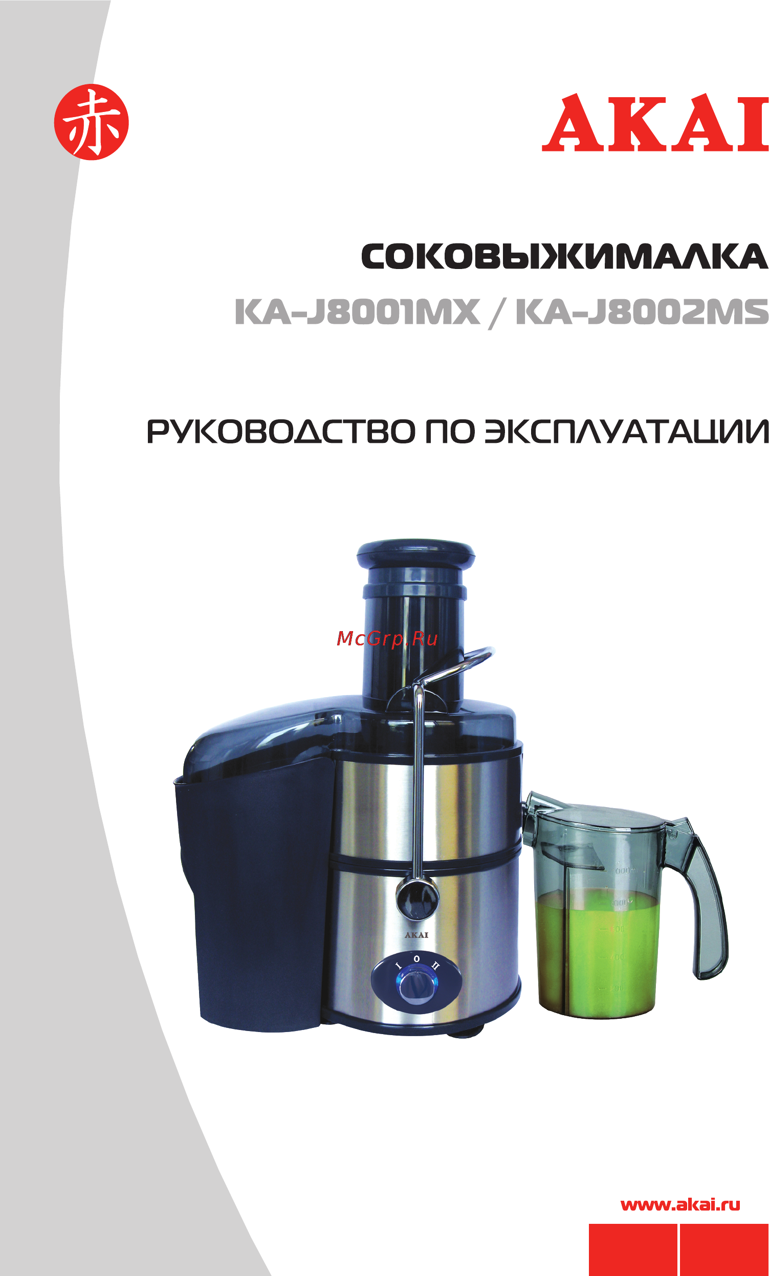 Akai KA-J8002MS Инструкция по эксплуатации онлайн