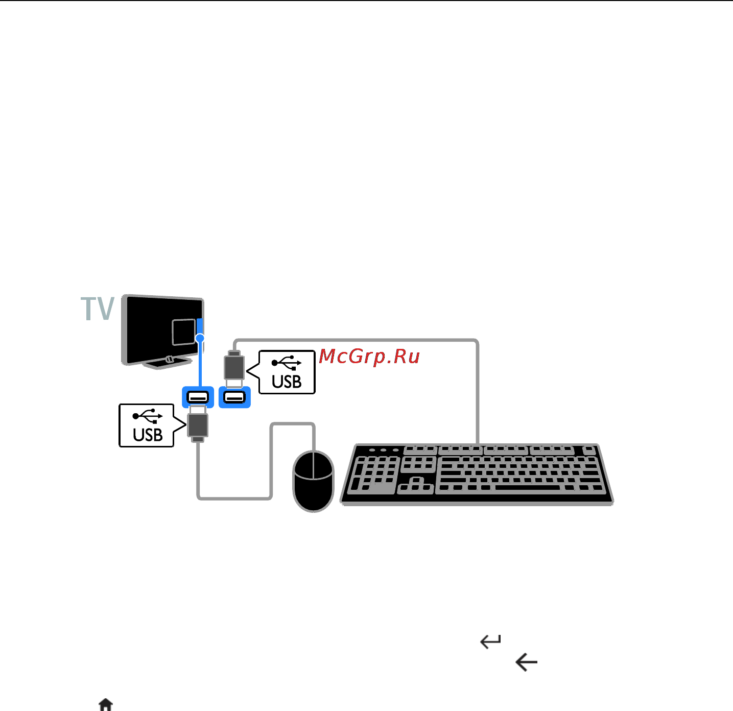 Philips 40PFL3108T/60 [58/77] Клавиатура и мышка