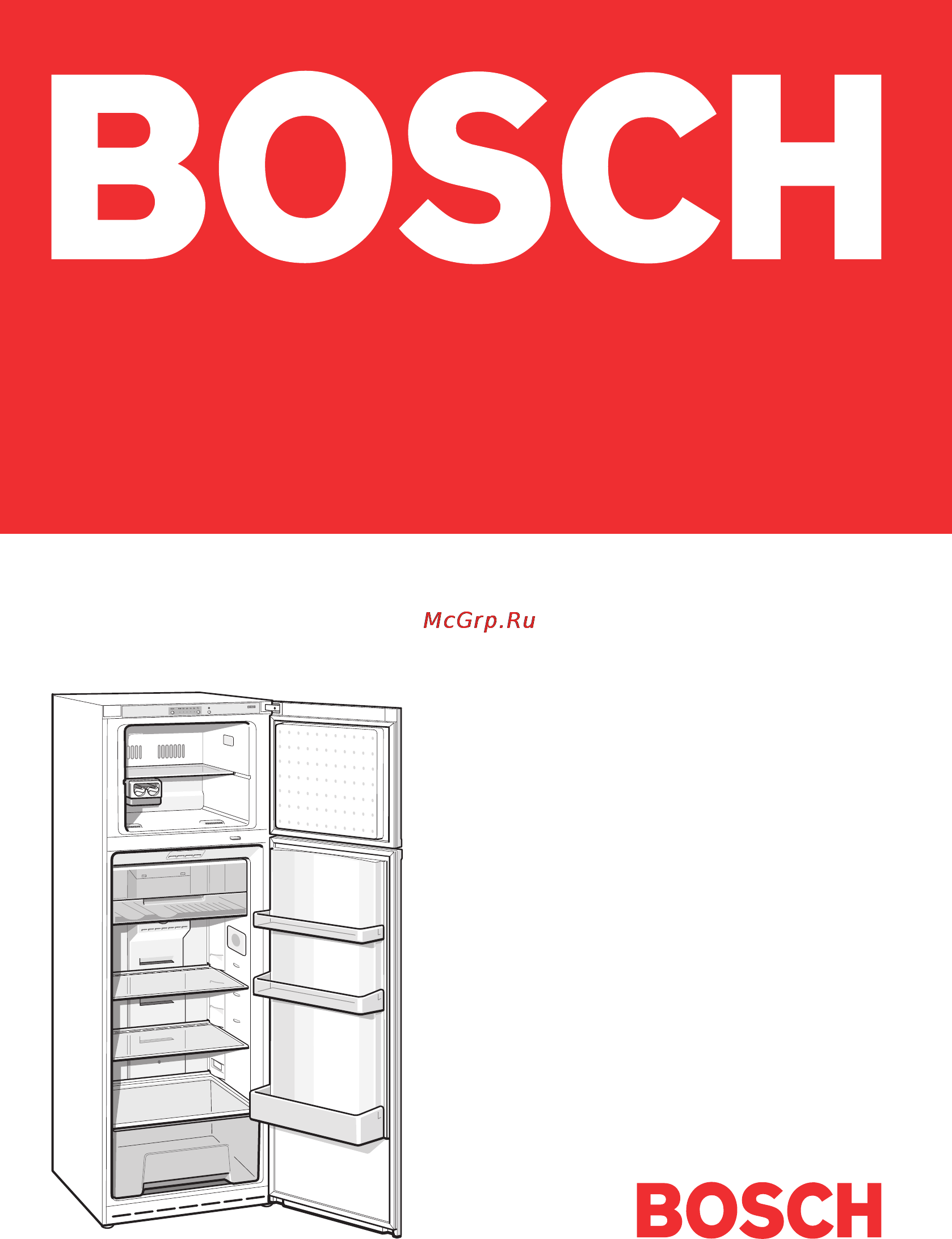Bosch KDN 30X03 Инструкция по эксплуатации онлайн