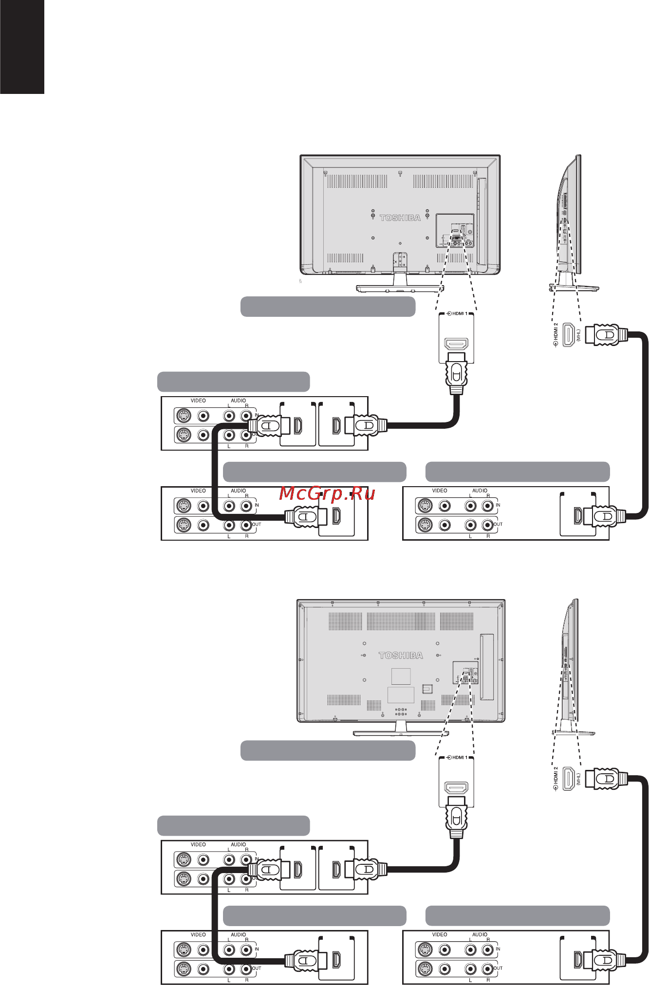 Toshiba 32L2353RB [10/72] Задняя панель телевизора