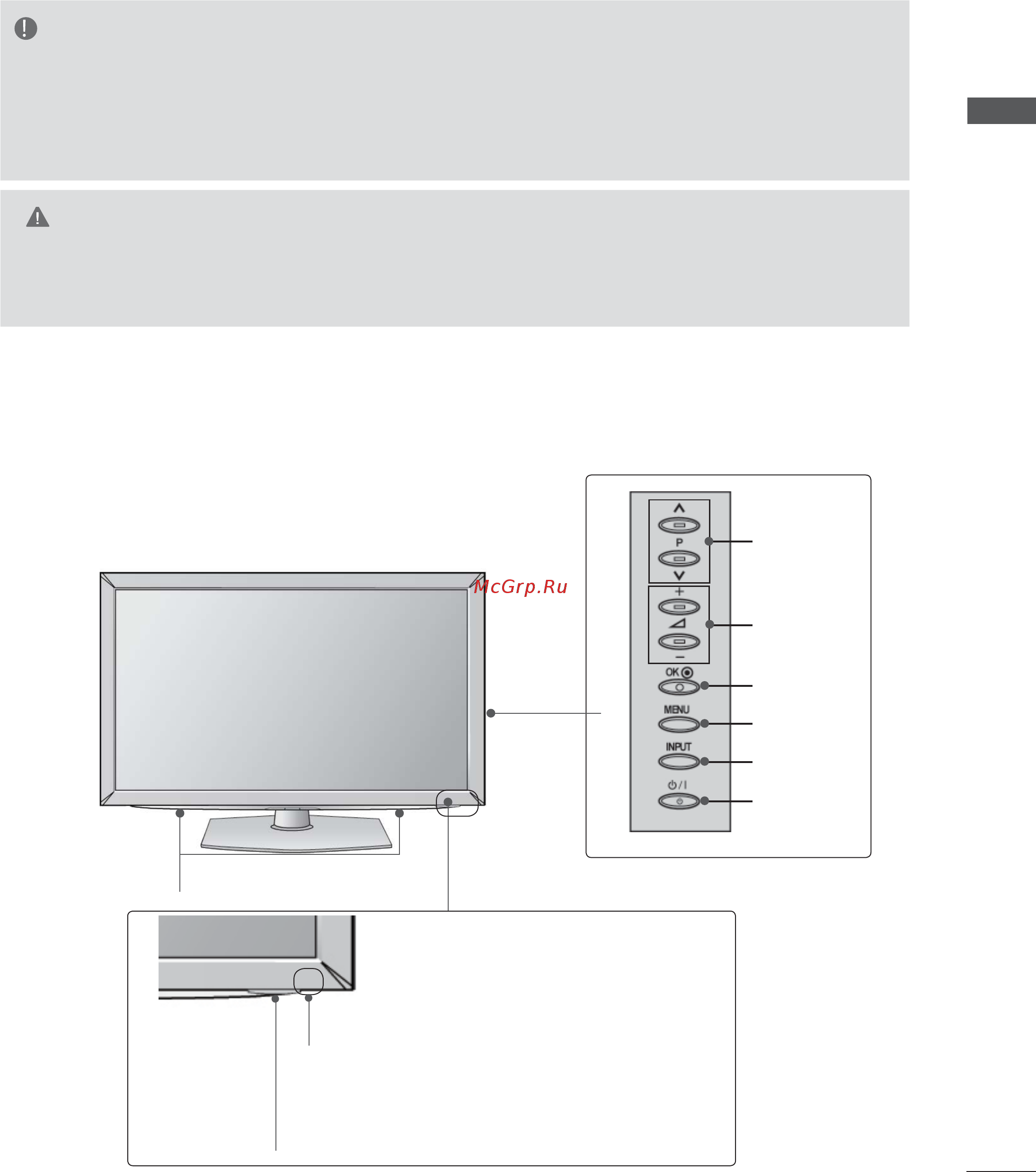 LG TV  32 LD345 [19/206] Элементы управления передней панели
