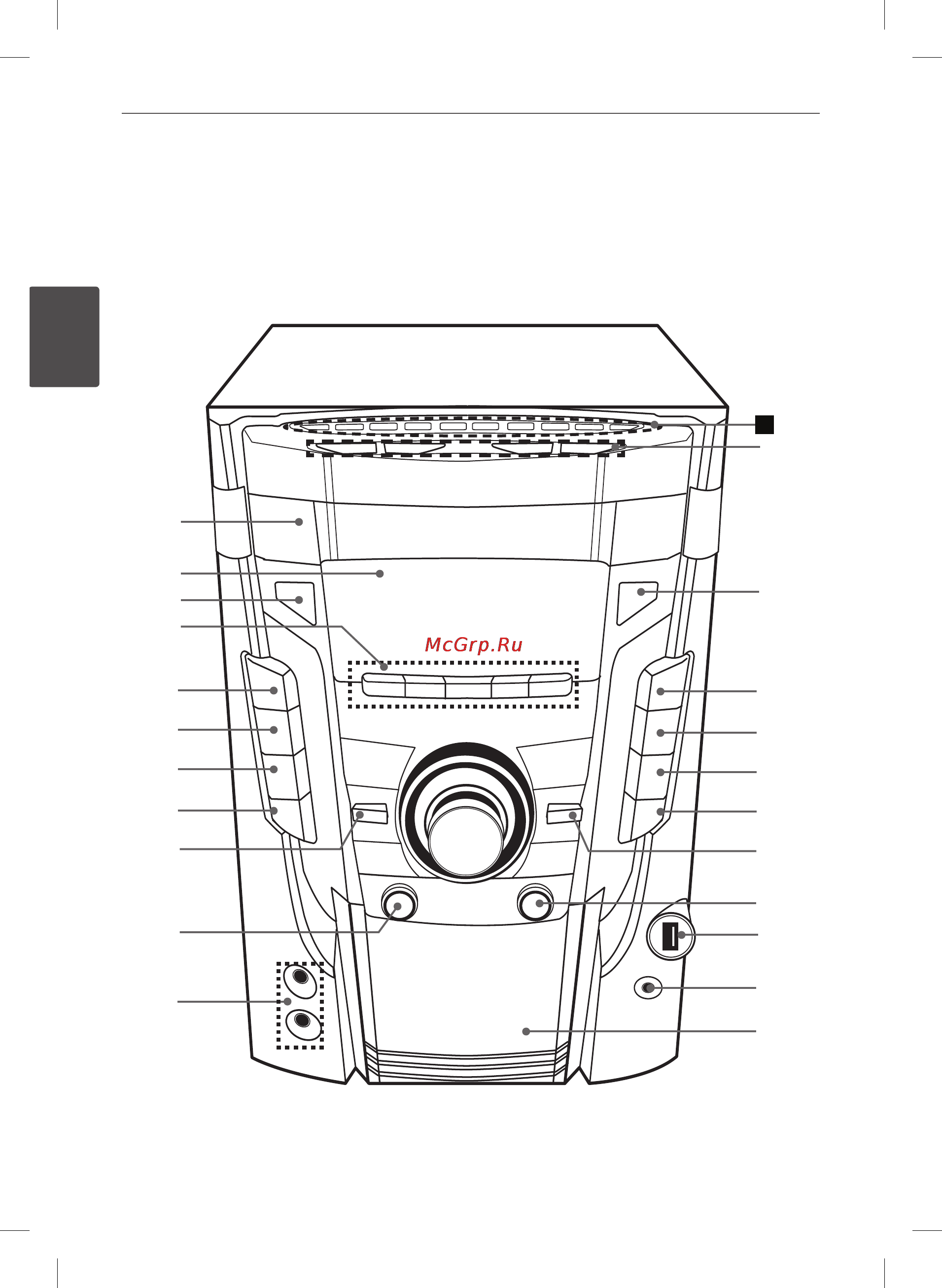 LG MDD65 [12/46] Передняя панель