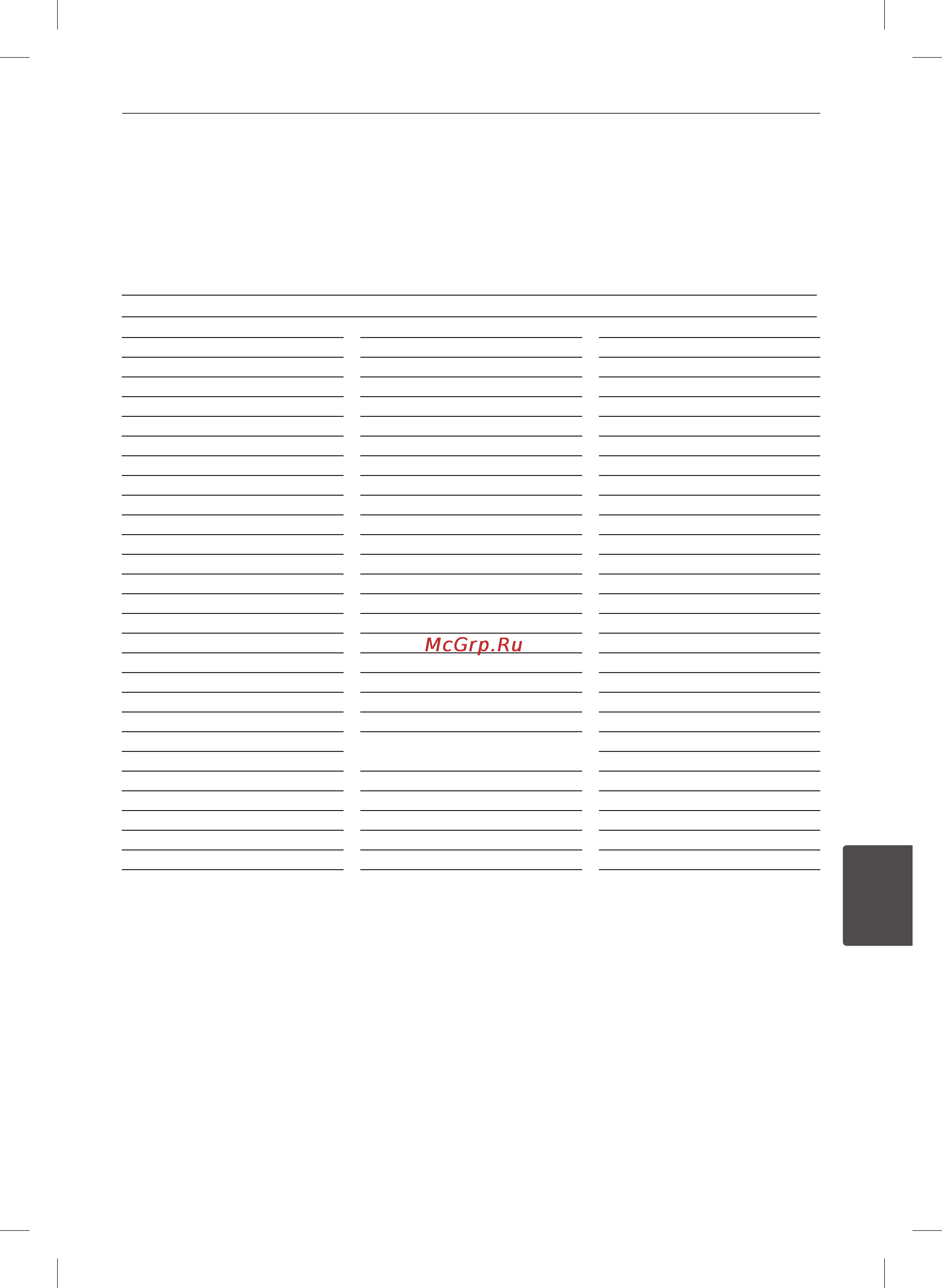 LG MDD65 [43/46] Региональные коды