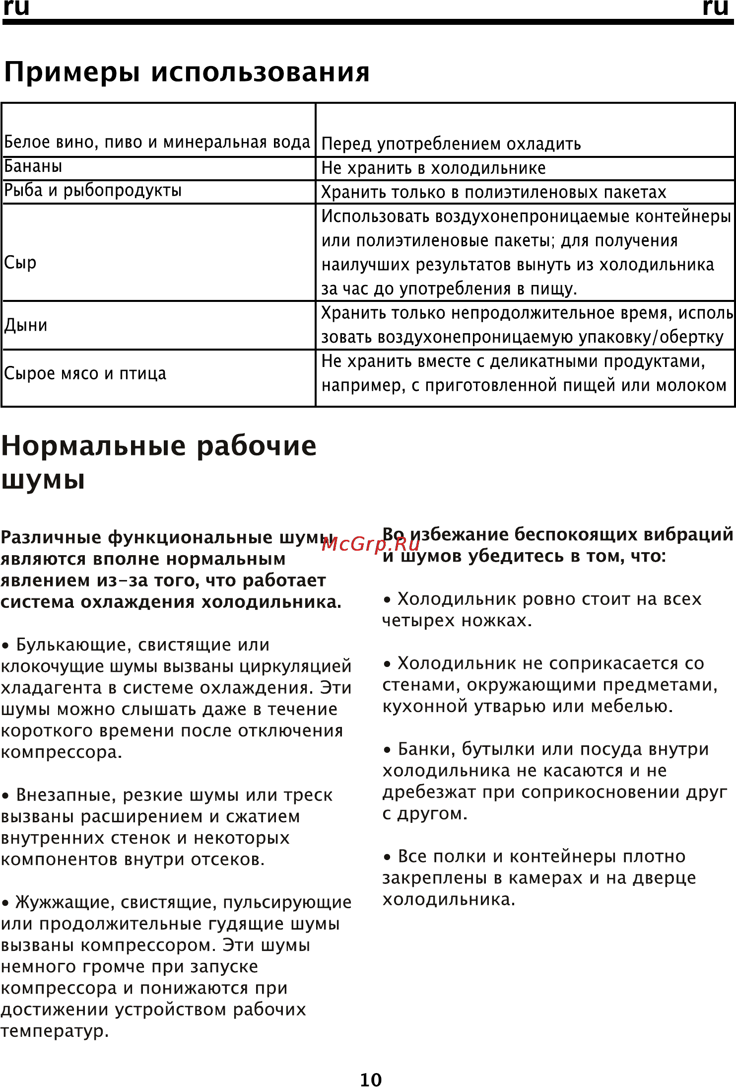 Beko CNE 32100 [14/17] Нормальные рабочие шумы