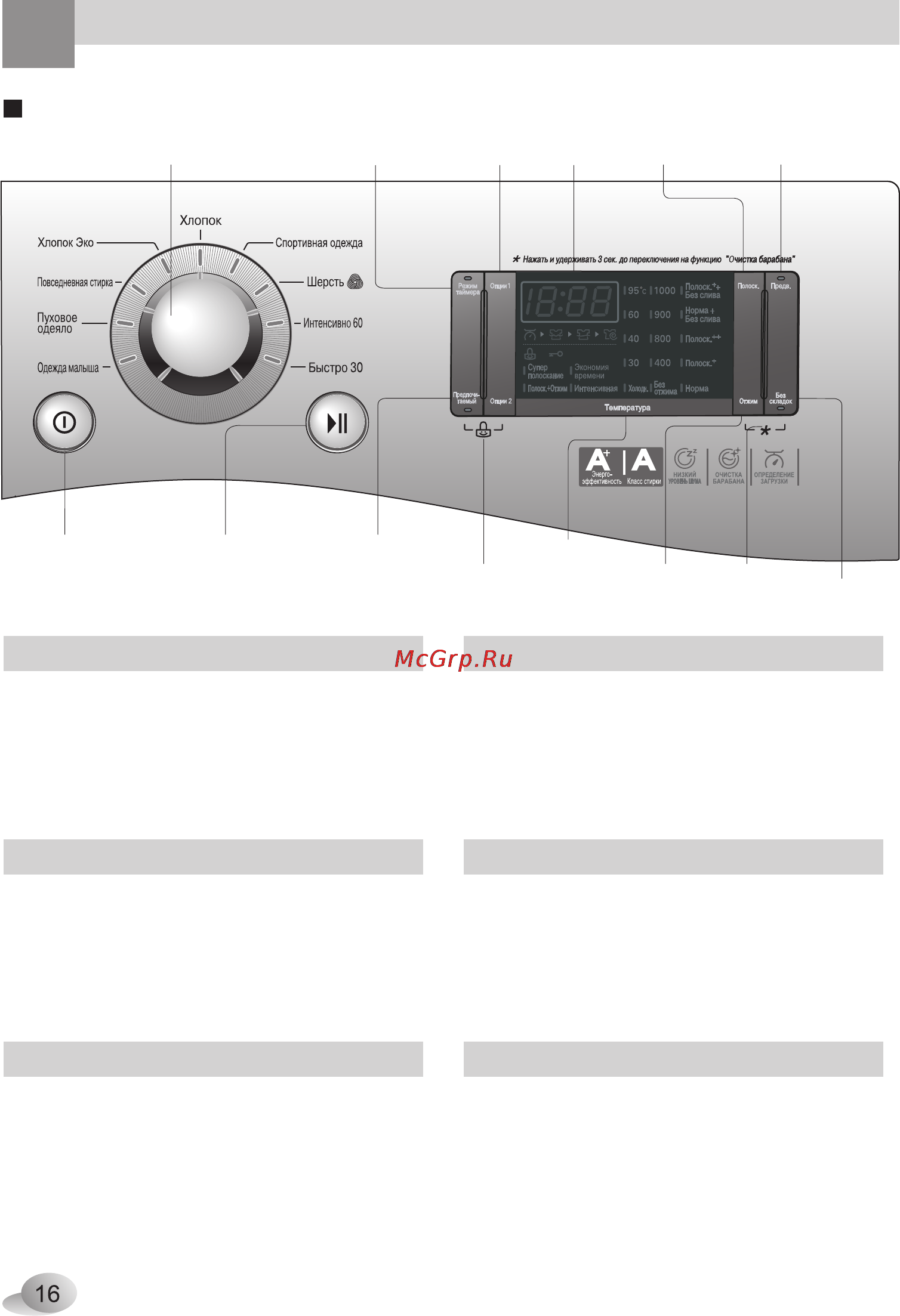 LG F1048ND1 [16/28] Спользование стиральной машины