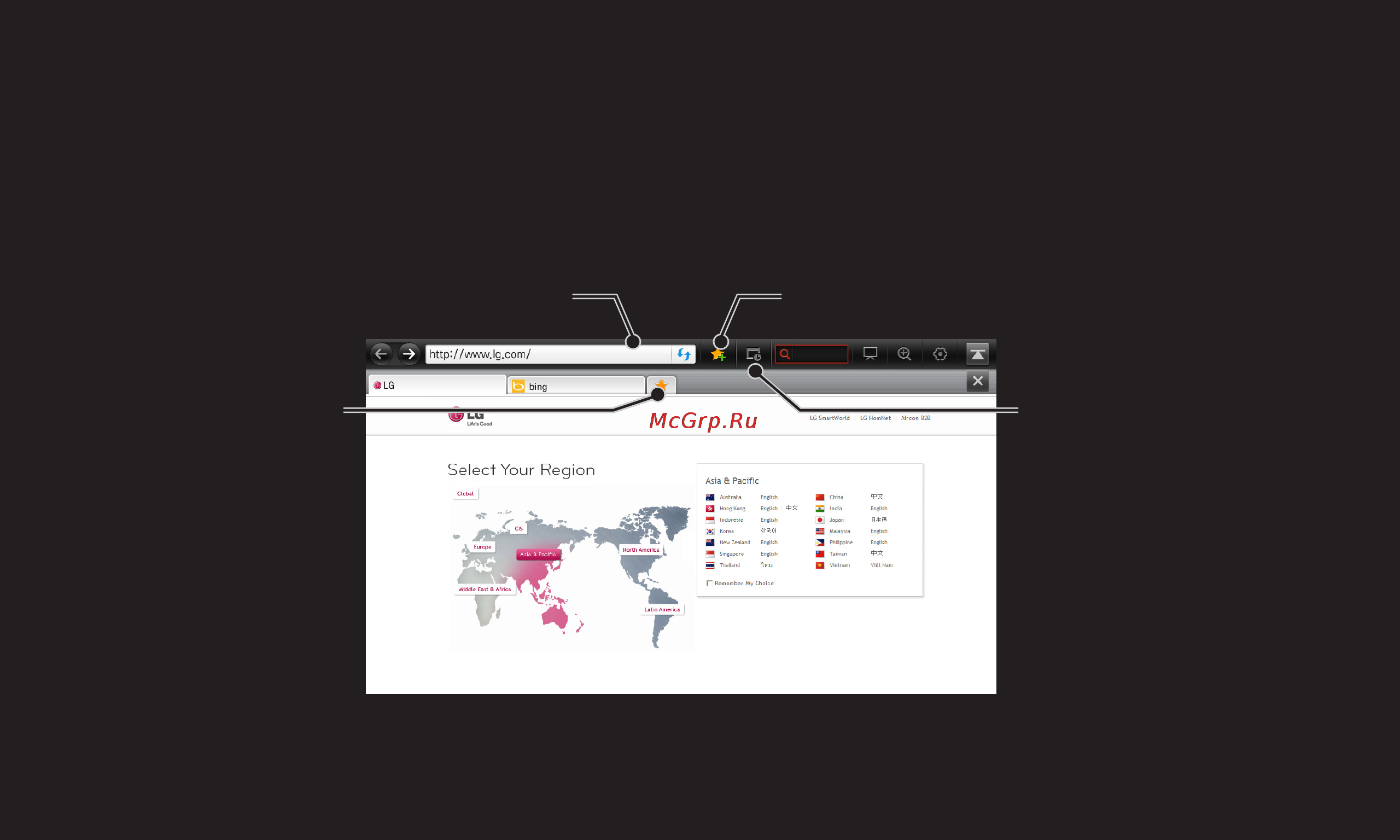 LG 50PM4700 [136/191] Использование интернета