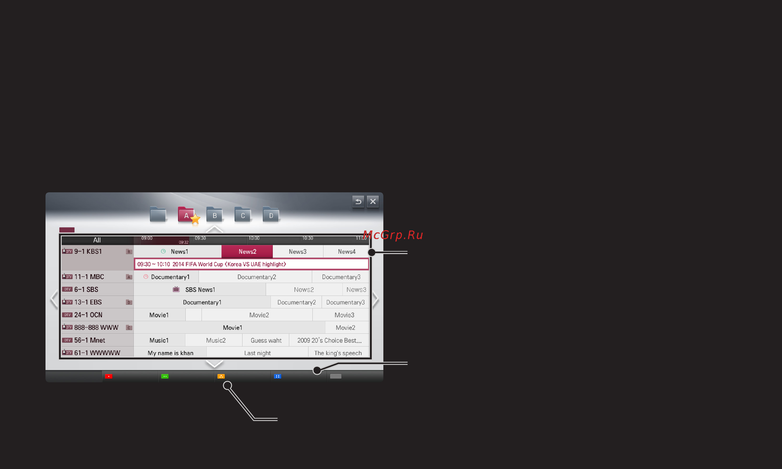 LG 50PM4700 [4/191] Использование epg