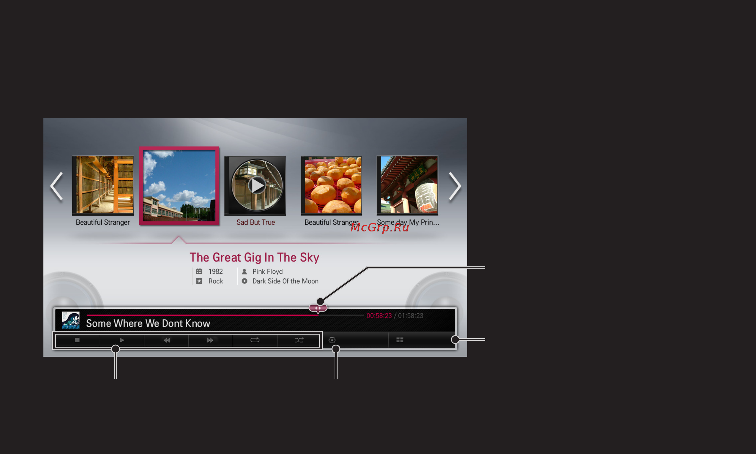 LG 50PM4700 [96/191] Управление воспроизведением музыки