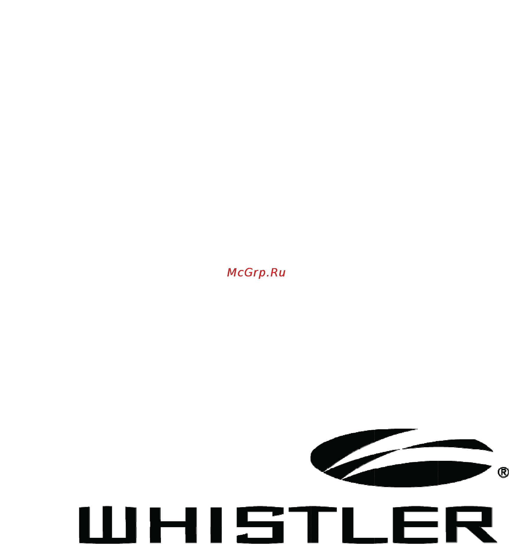 Whistler Pro-69Ru Инструкция по эксплуатации онлайн
